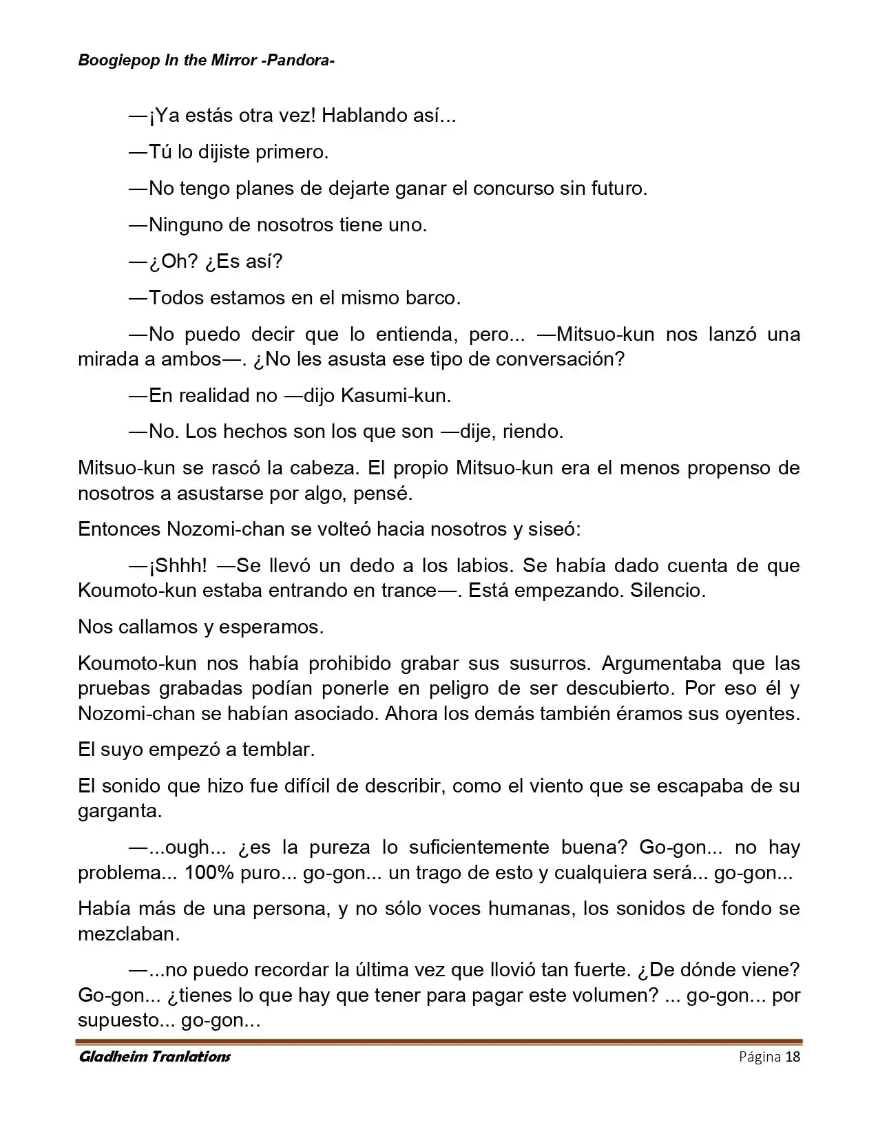 Boogiepop (Novela) - Capítulo 22 - Página 18 - LectorTMOo