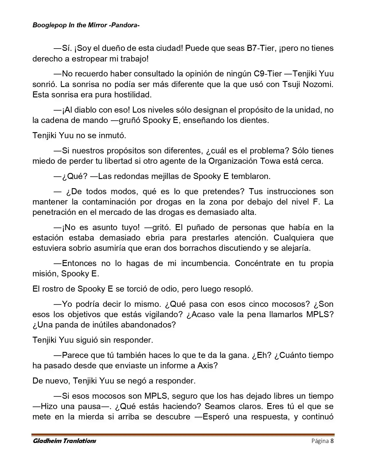 Boogiepop (Novela) - Capítulo 23 - Página 8 - LectorTMOo