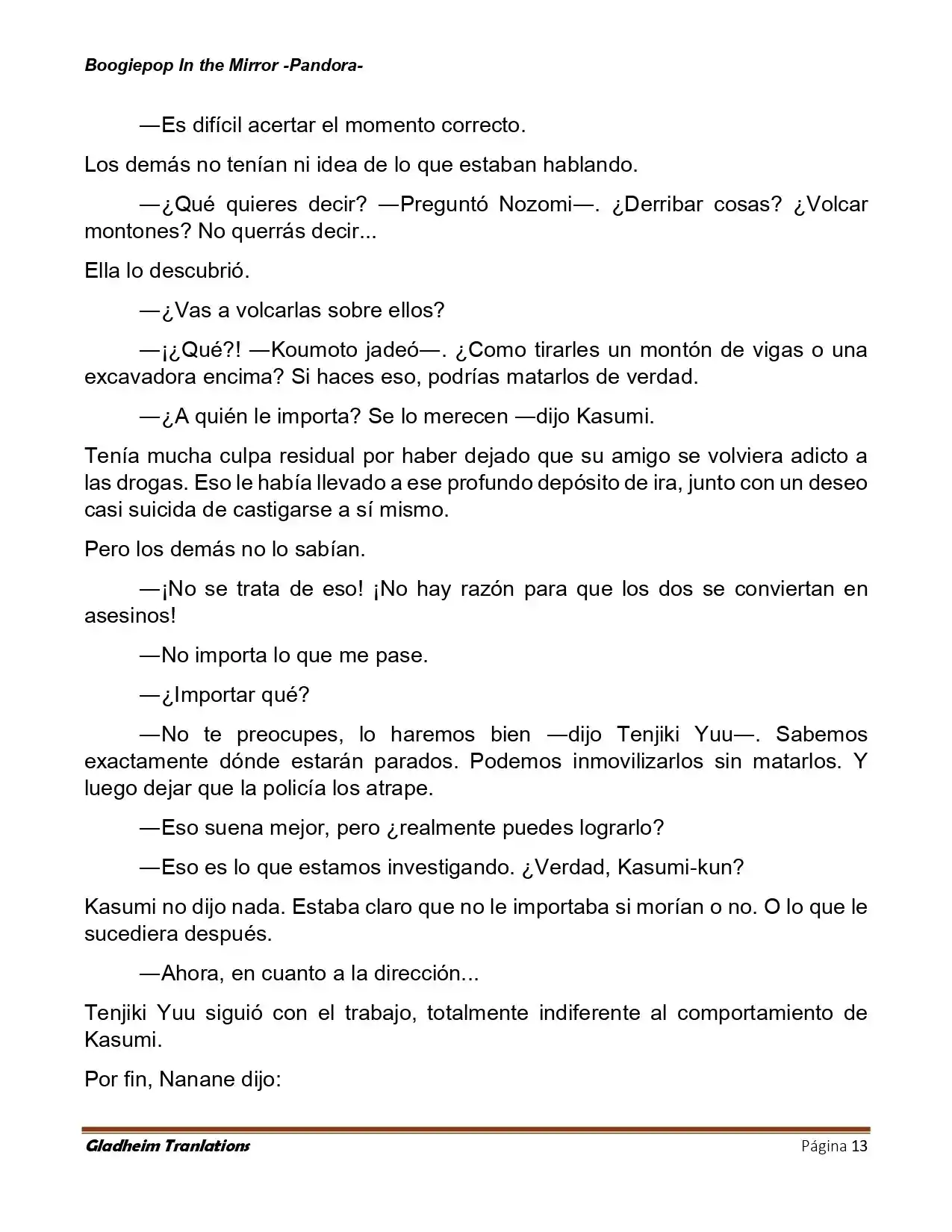Boogiepop (Novela) - Capítulo 23 - Página 13 - LectorTMOo