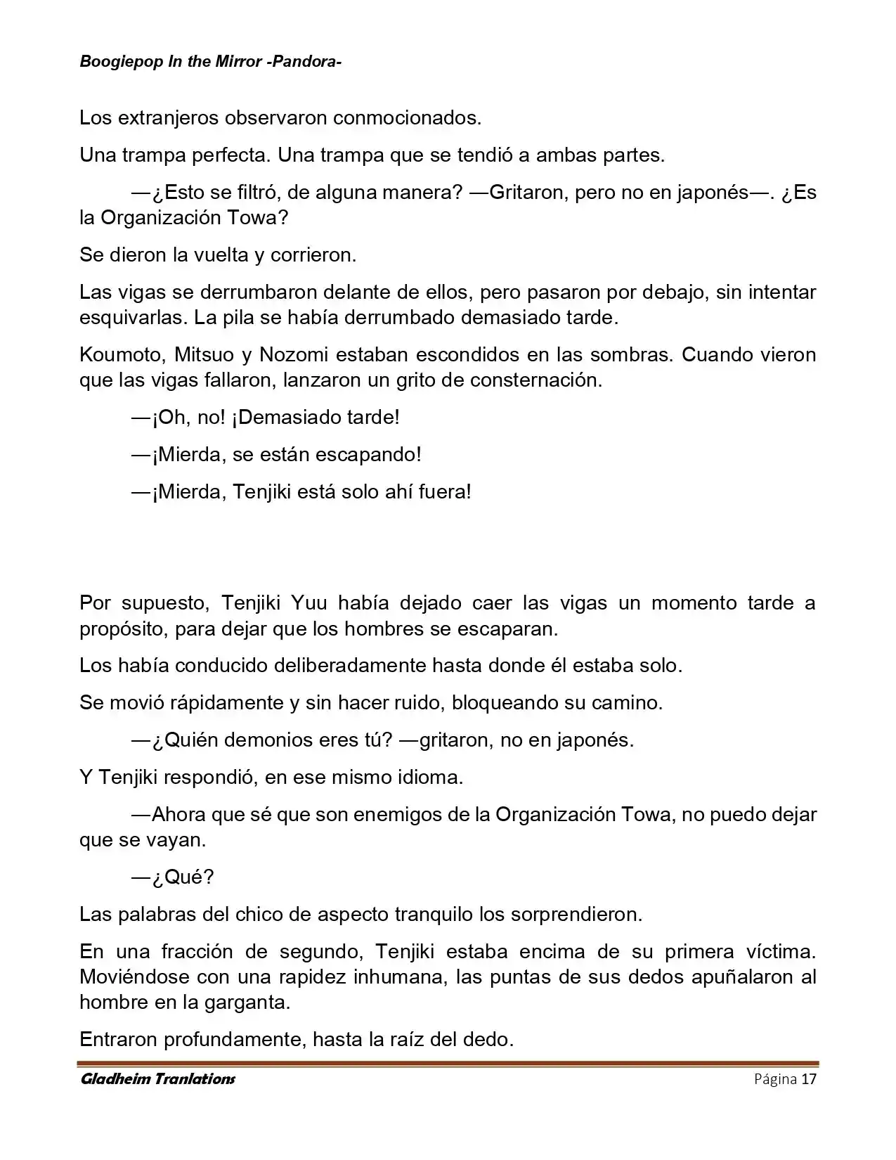 Boogiepop (Novela) - Capítulo 23 - Página 17 - LectorTMOo