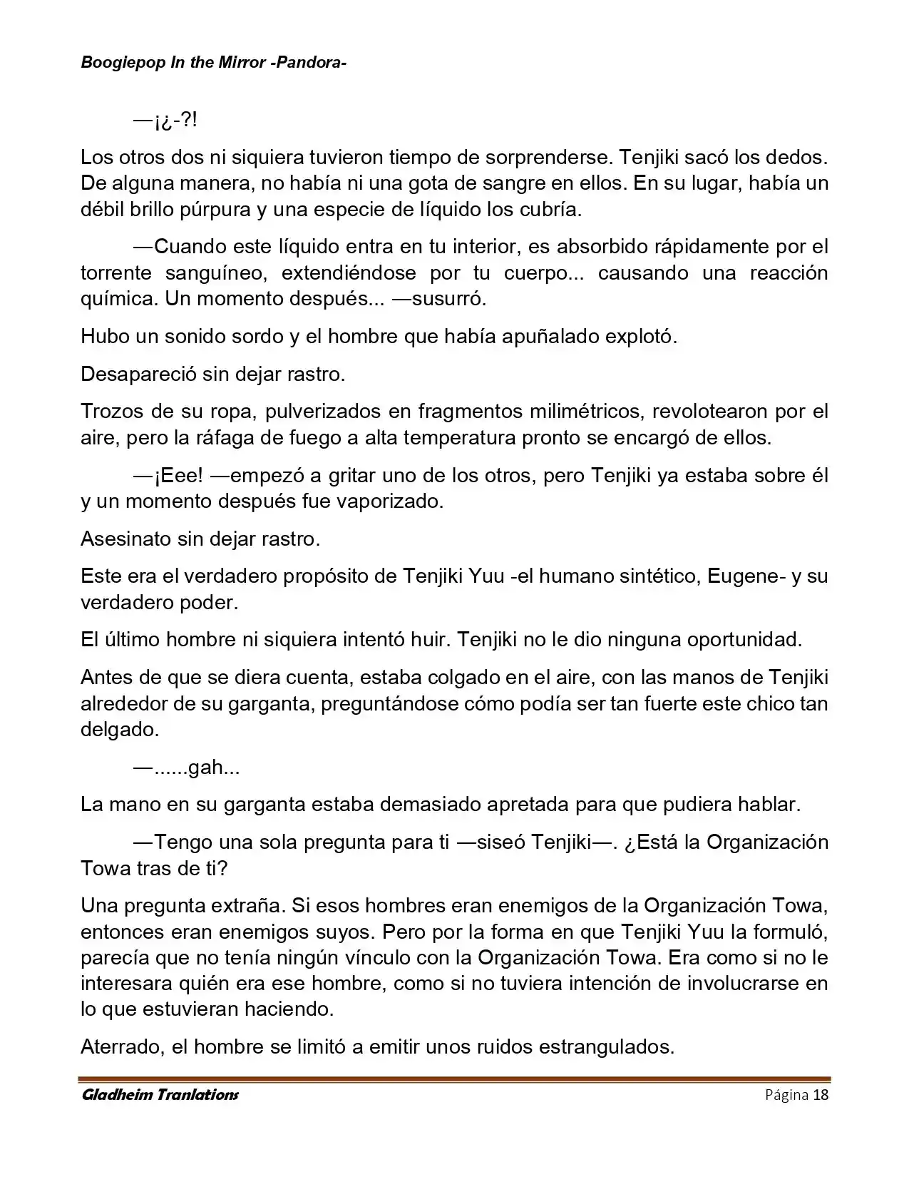 Boogiepop (Novela) - Capítulo 23 - Página 18 - LectorTMOo