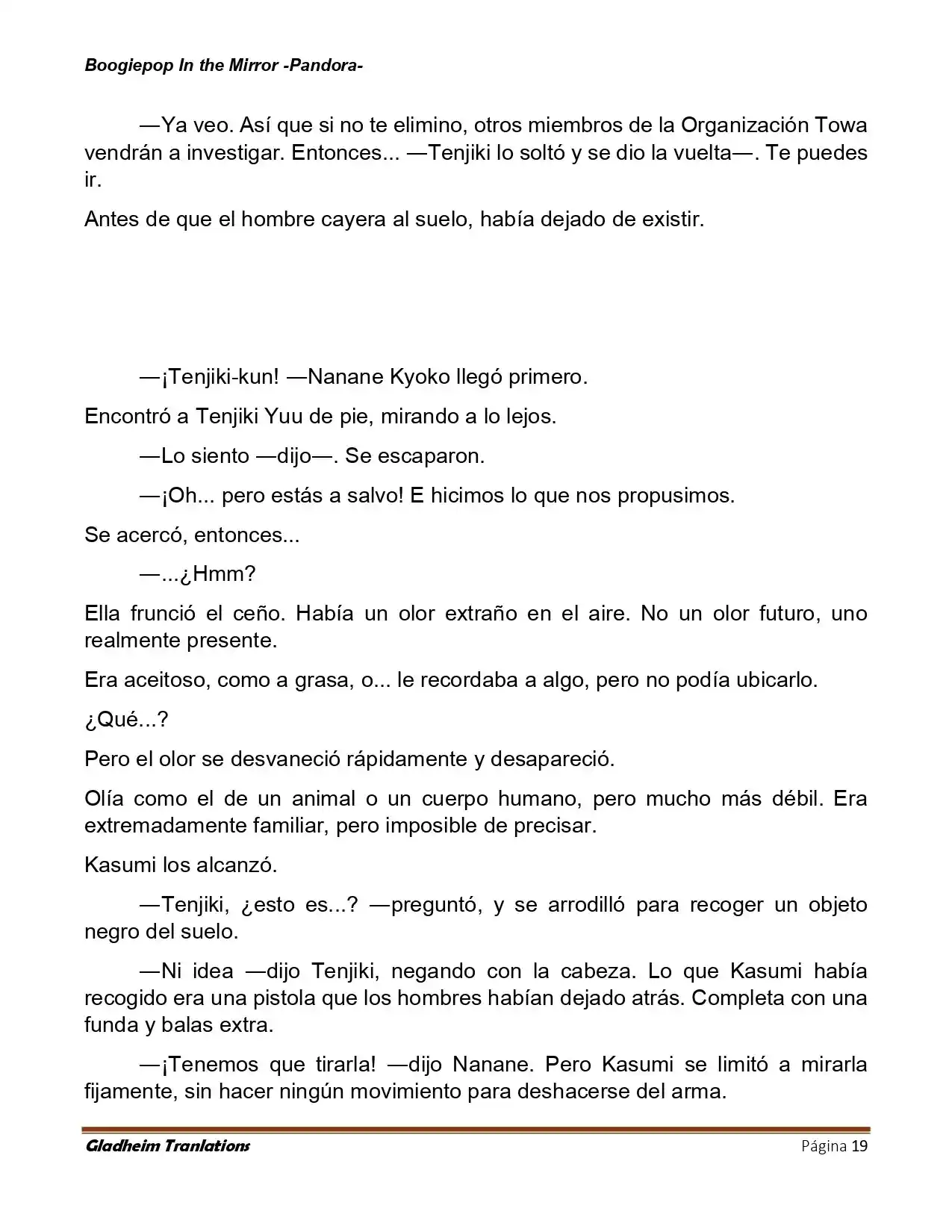 Boogiepop (Novela) - Capítulo 23 - Página 19 - LectorTMOo