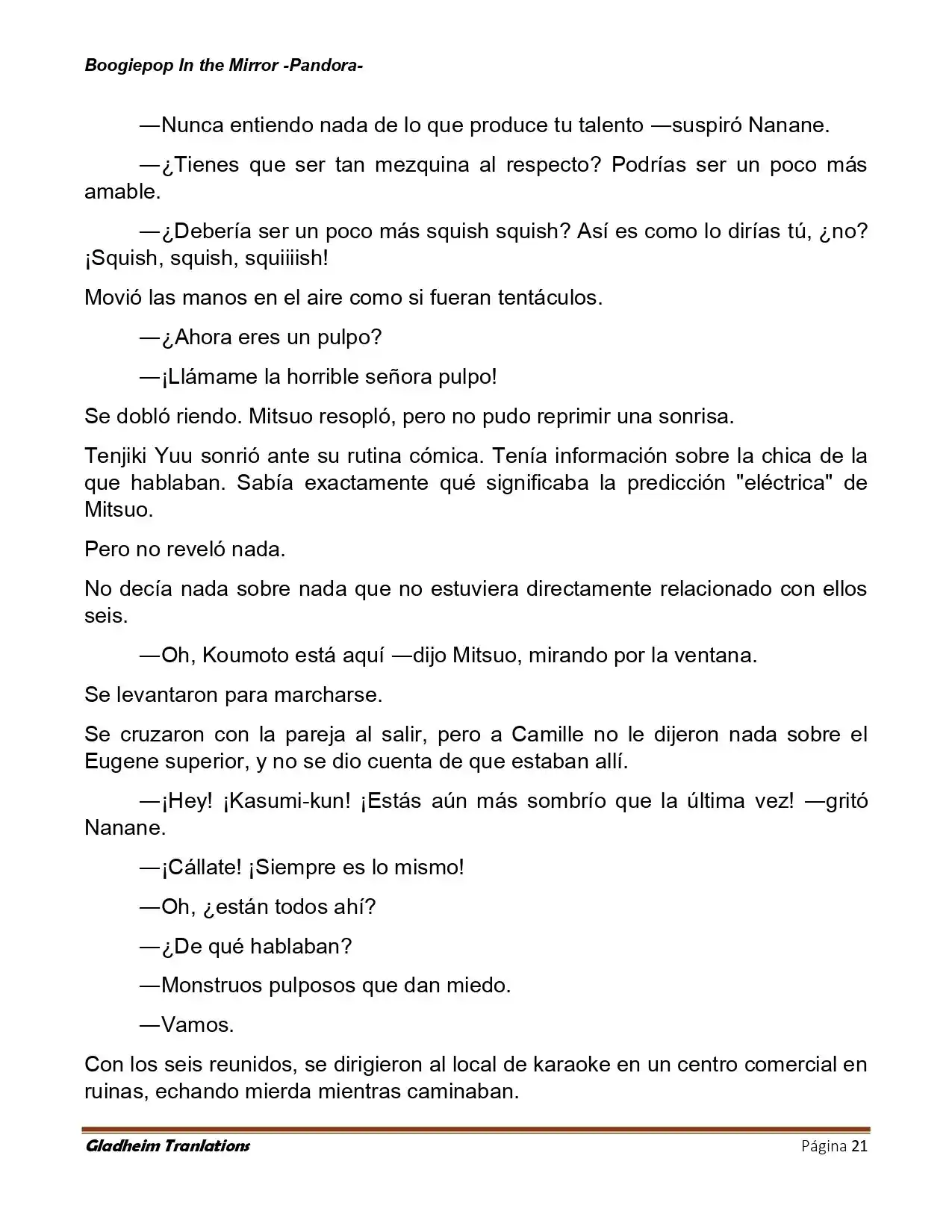 Boogiepop (Novela) - Capítulo 23 - Página 21 - LectorTMOo
