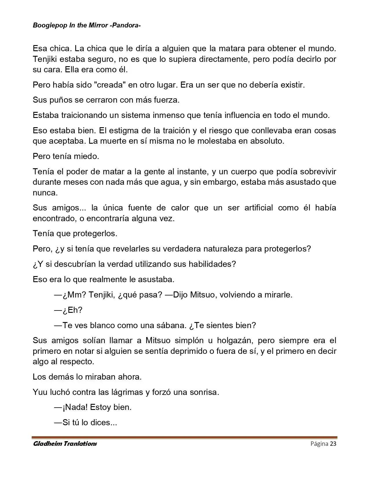 Boogiepop (Novela) - Capítulo 23 - Página 23 - LectorTMOo