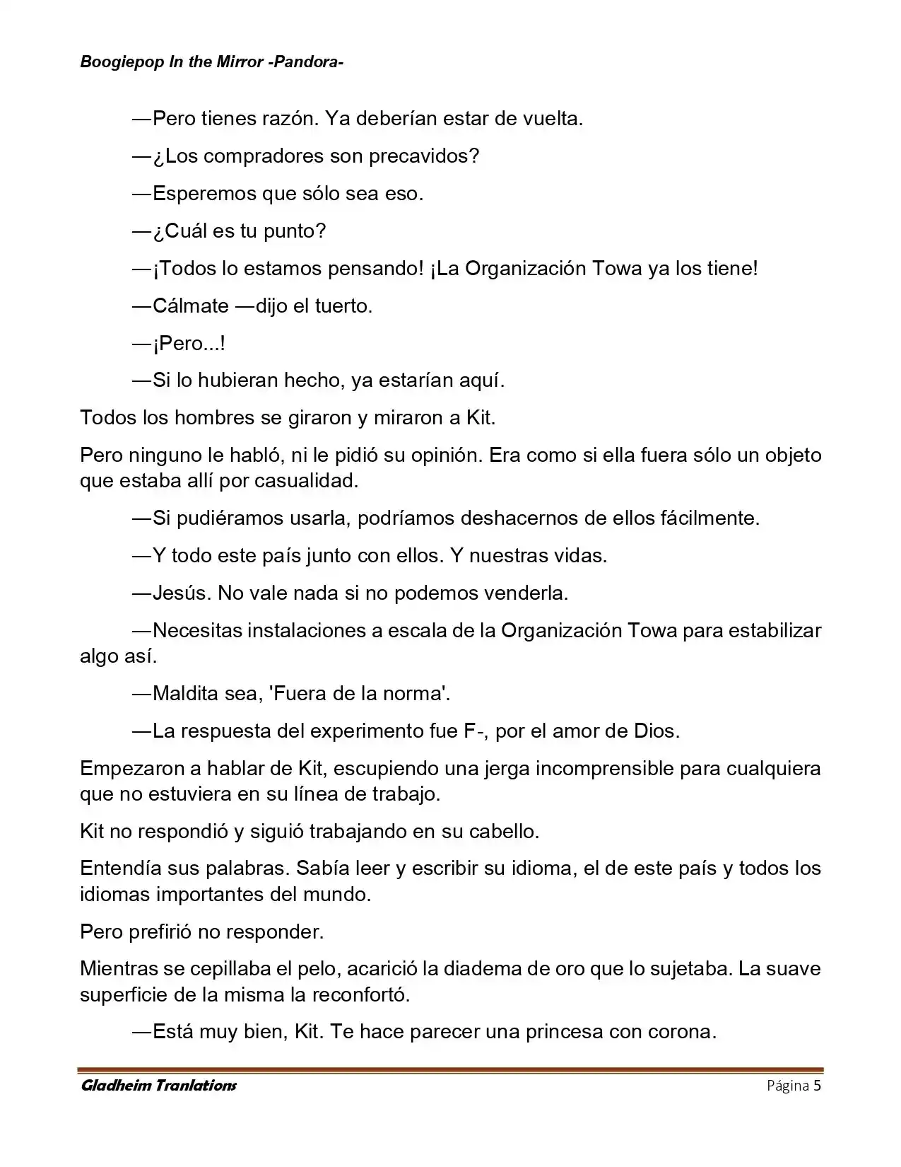 Boogiepop (Novela) - Capítulo 24 - Página 5 - LectorTMOo