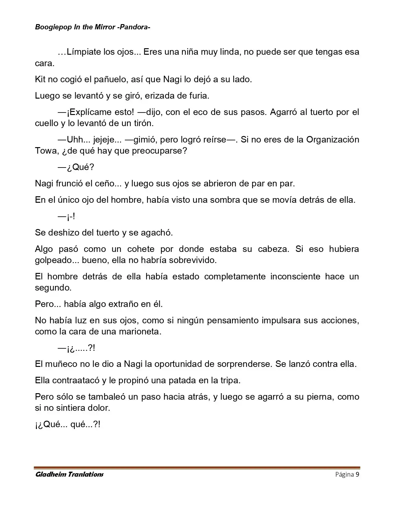 Boogiepop (Novela) - Capítulo 24 - Página 9 - LectorTMOo