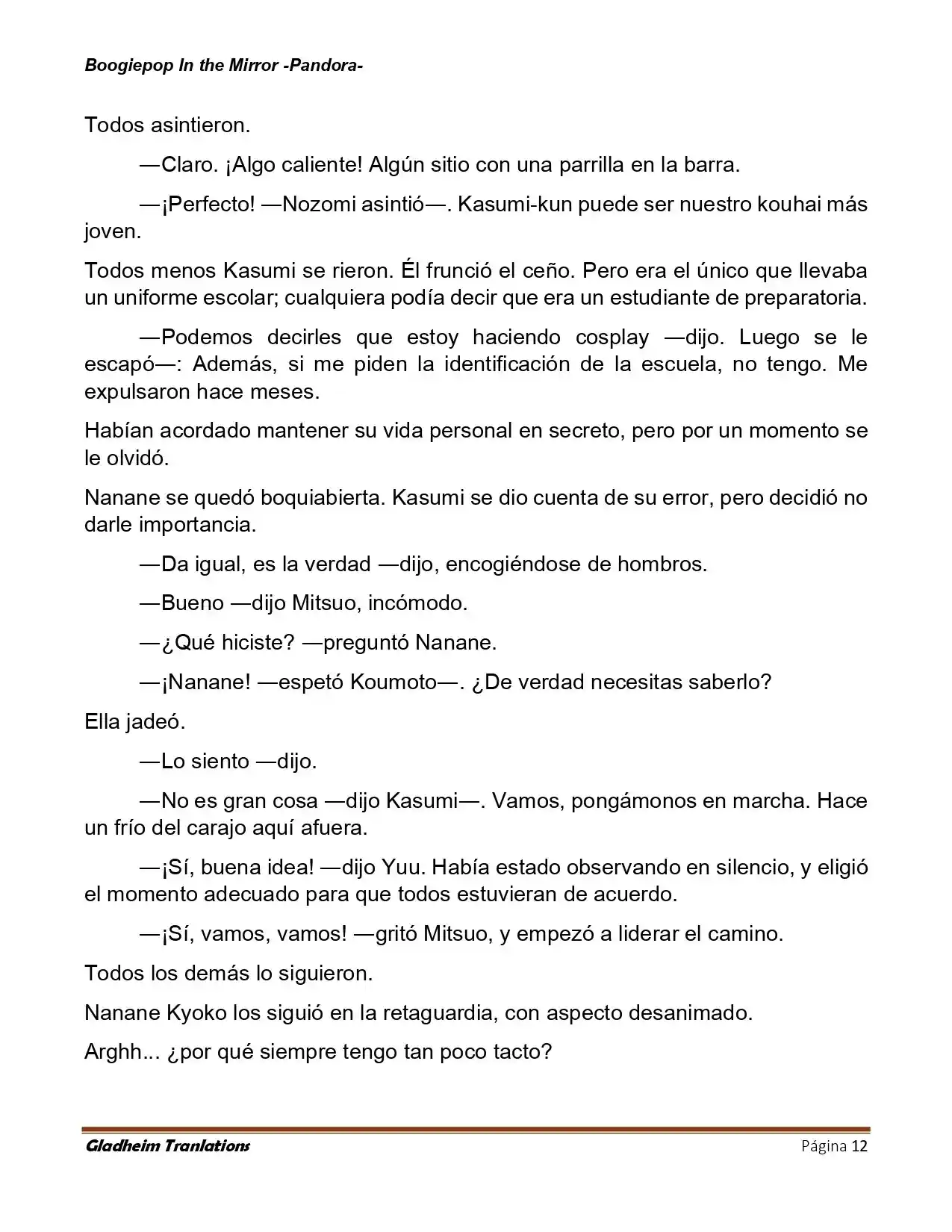 Boogiepop (Novela) - Capítulo 24 - Página 12 - LectorTMOo