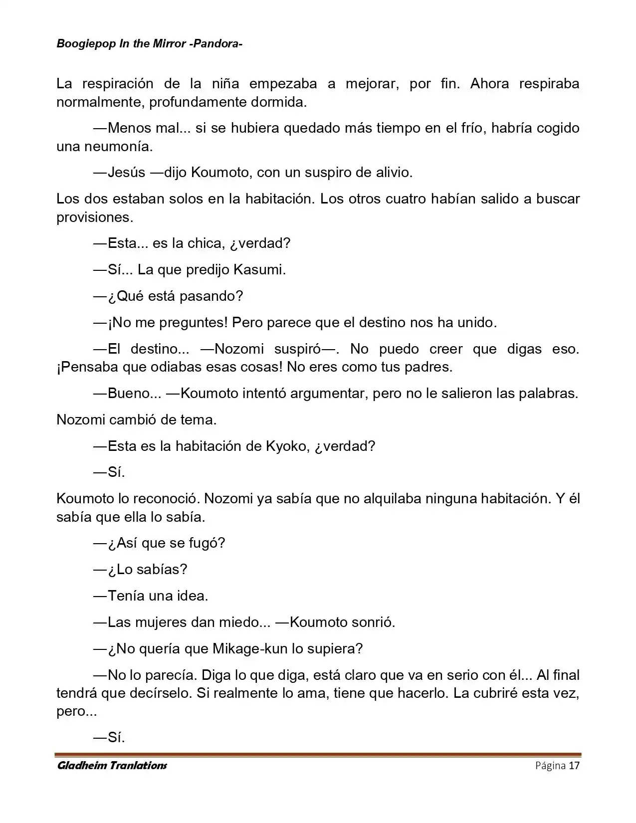Boogiepop (Novela) - Capítulo 24 - Página 17 - LectorTMOo