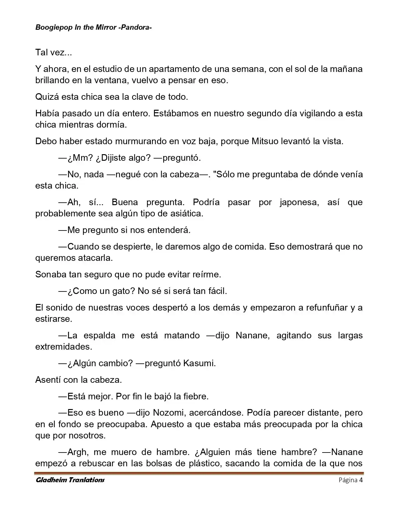 Boogiepop (Novela) - Capítulo 25 - Página 4 - LectorTMOo