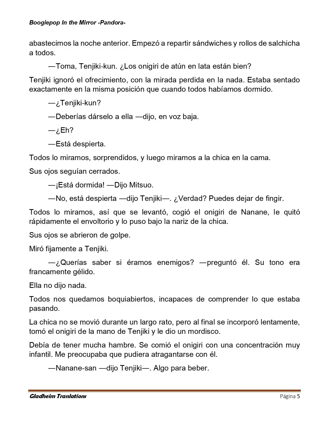 Boogiepop (Novela) - Capítulo 25 - Página 5 - LectorTMOo