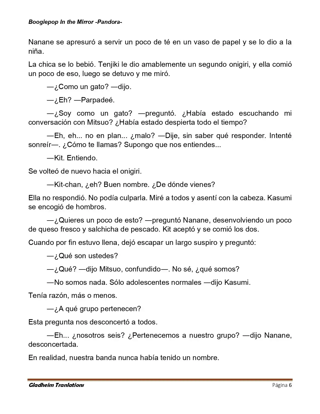 Boogiepop (Novela) - Capítulo 25 - Página 6 - LectorTMOo