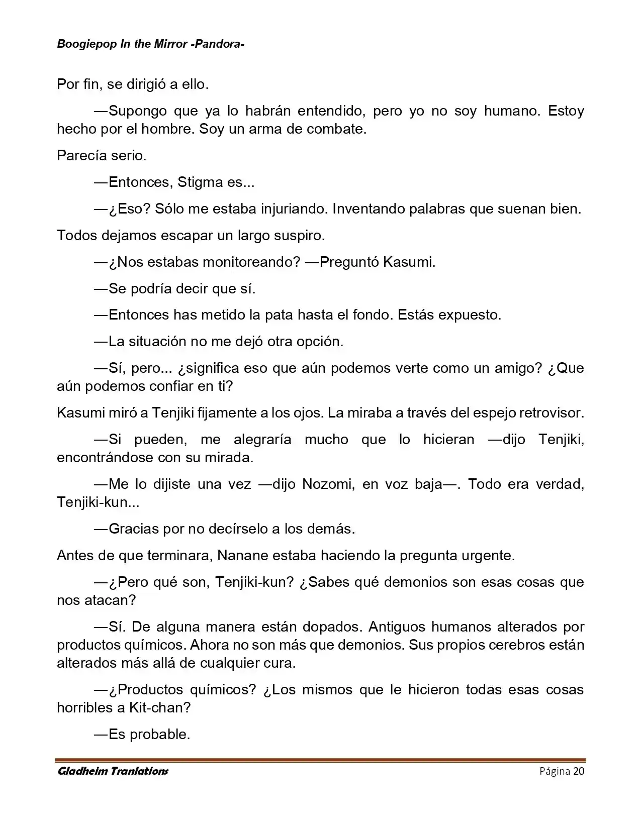 Boogiepop (Novela) - Capítulo 25 - Página 20 - LectorTMOo