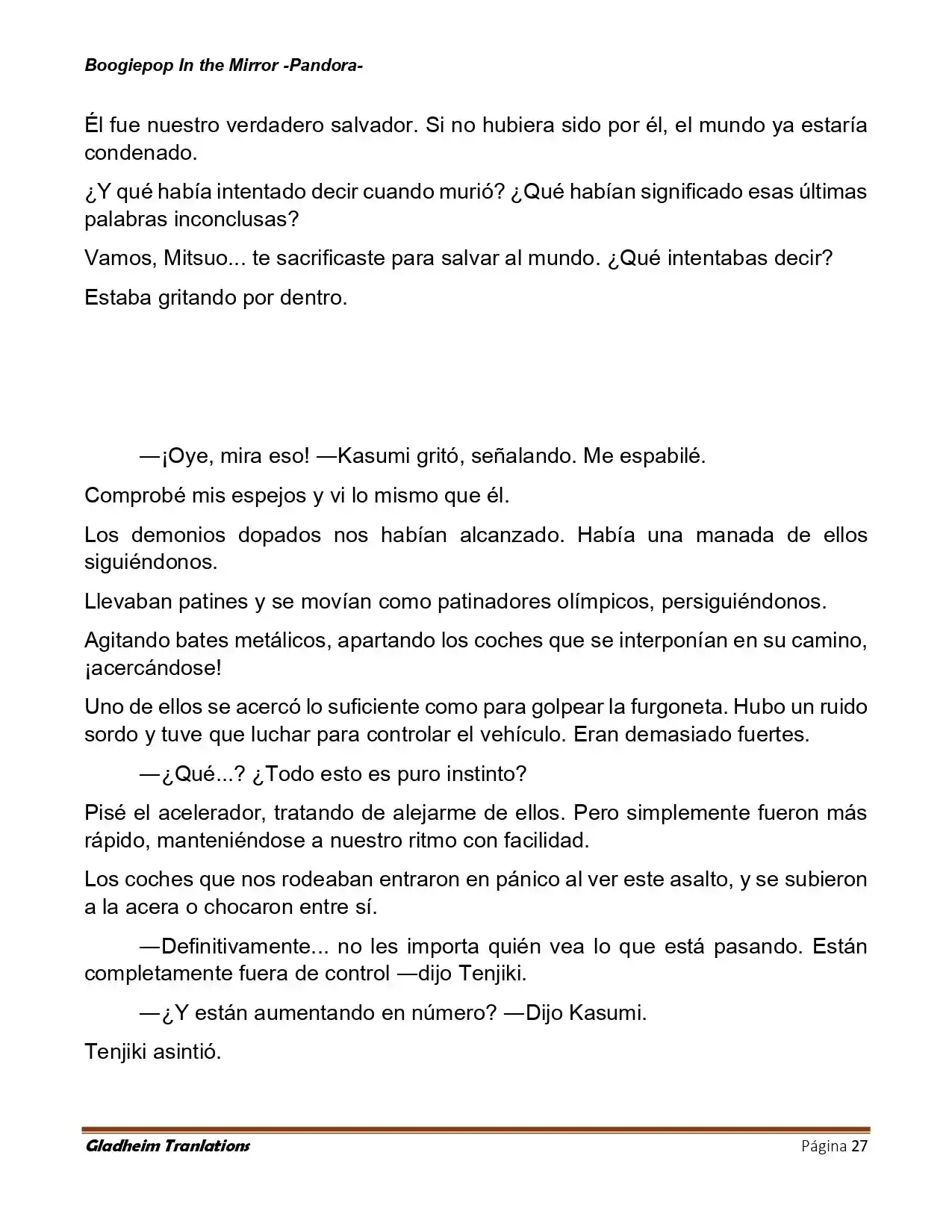 Boogiepop (Novela) - Capítulo 25 - Página 27 - LectorTMOo