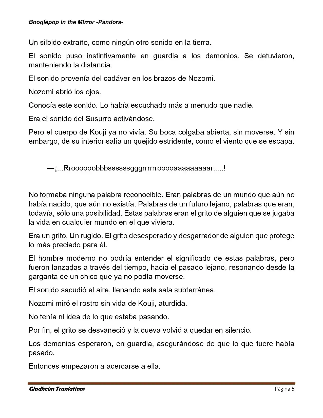 Boogiepop (Novela) - Capítulo 26 - Página 5 - LectorTMOo