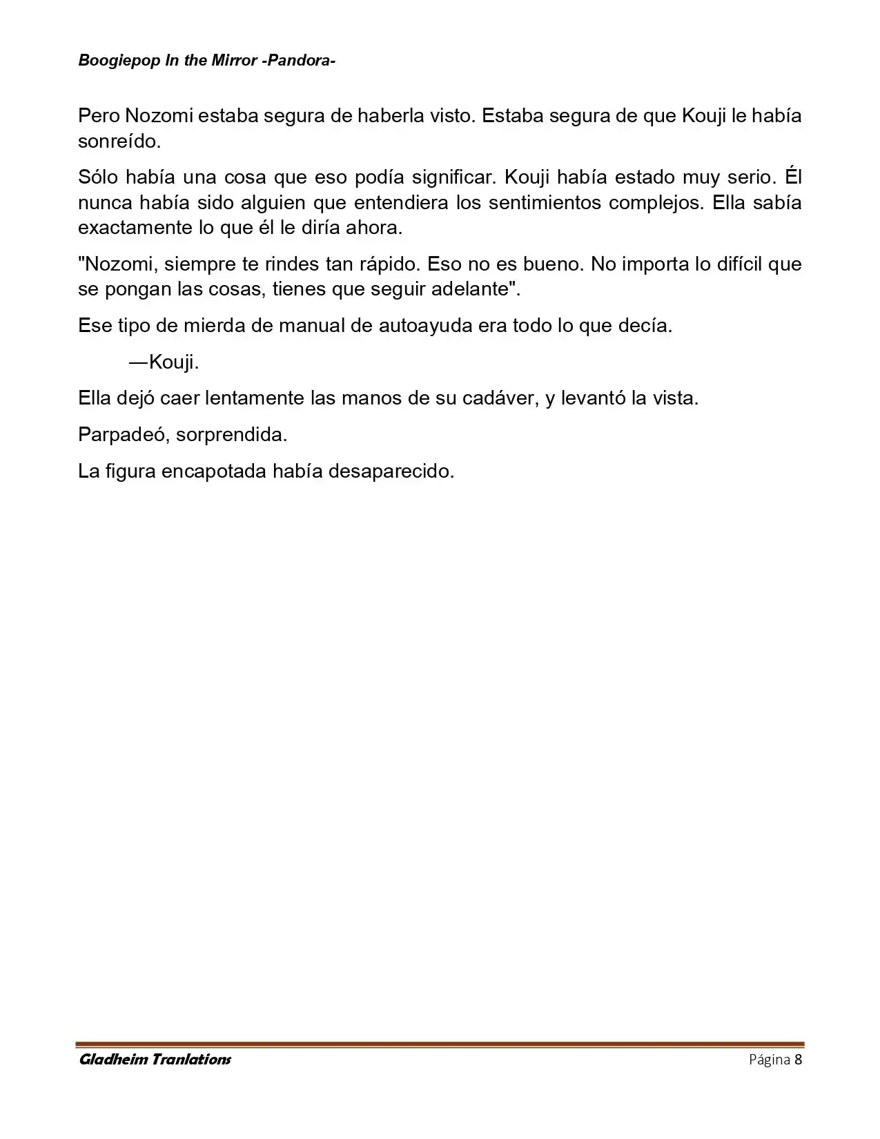 Boogiepop (Novela) - Capítulo 26 - Página 8 - LectorTMOo