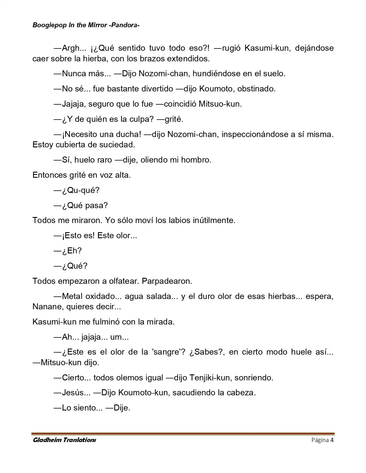 Boogiepop (Novela) - Capítulo 28 - Página 4 - LectorTMOo
