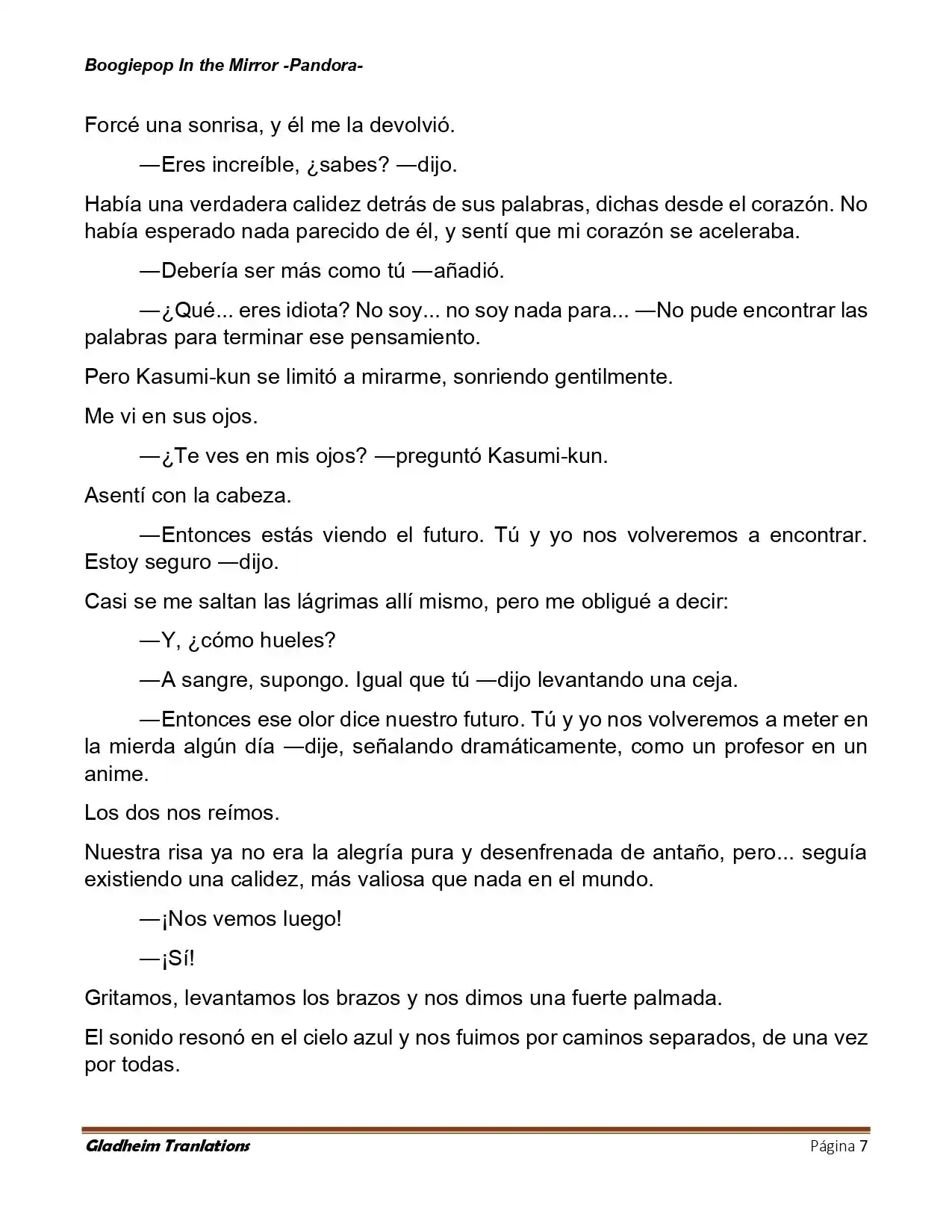 Boogiepop (Novela) - Capítulo 28 - Página 7 - LectorTMOo