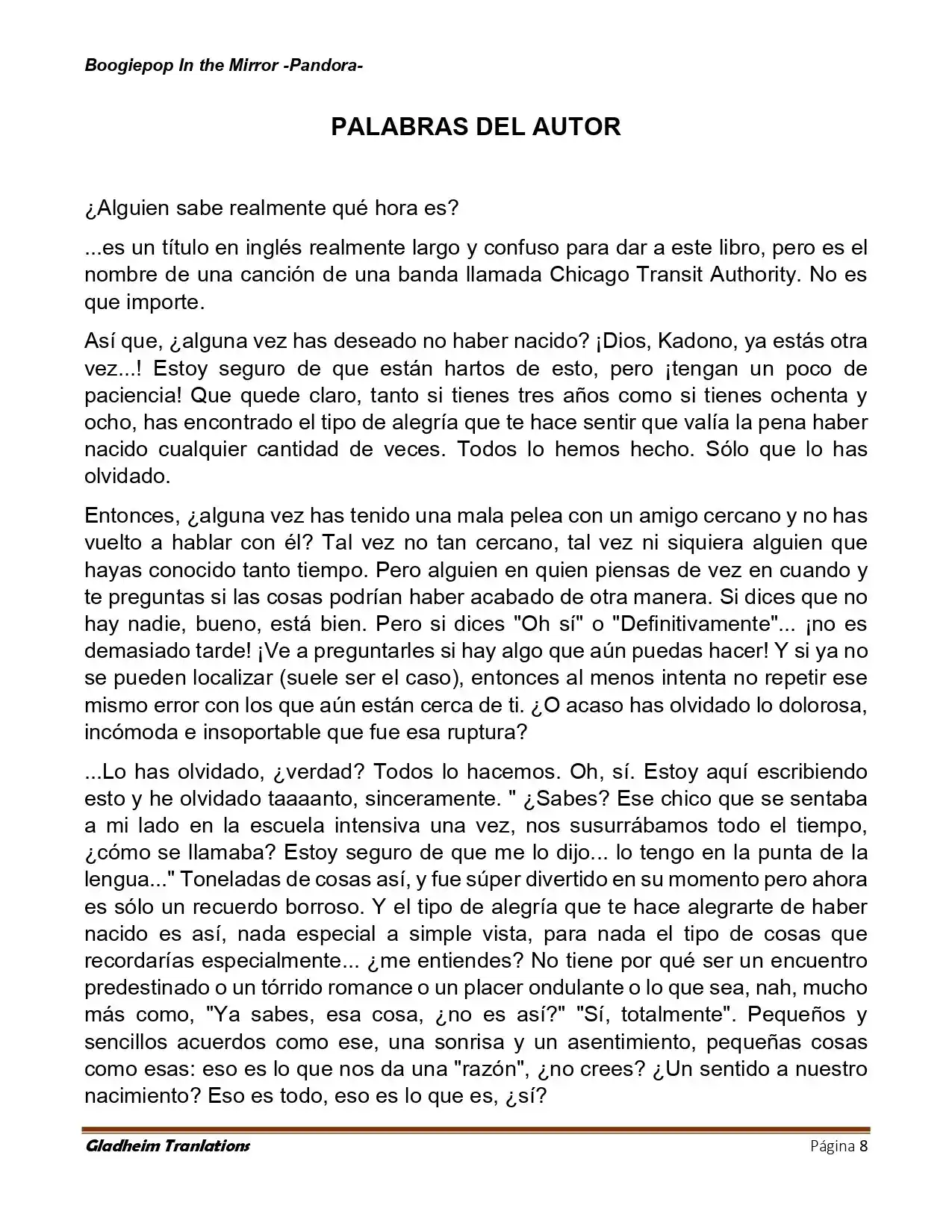 Boogiepop (Novela) - Capítulo 28 - Página 8 - LectorTMOo