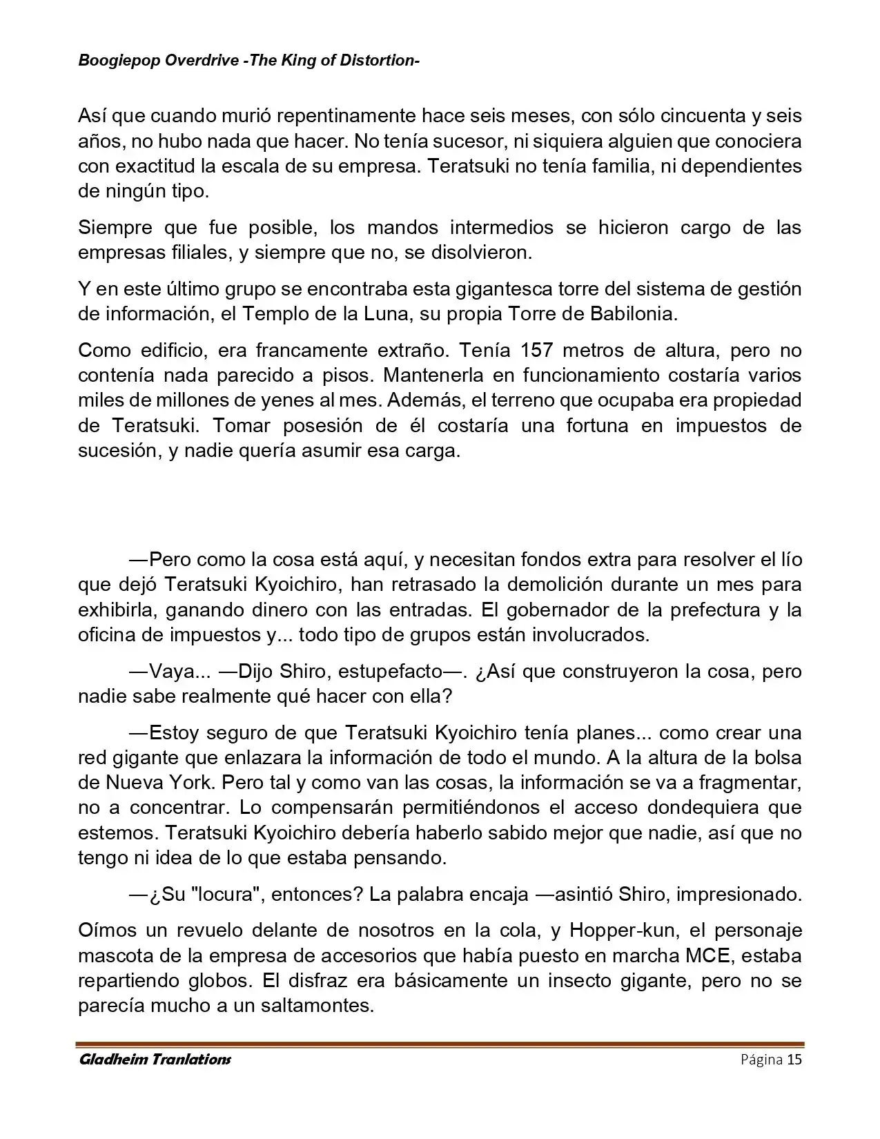 Boogiepop (Novela) - Capítulo 29 - Página 15 - LectorTMOo