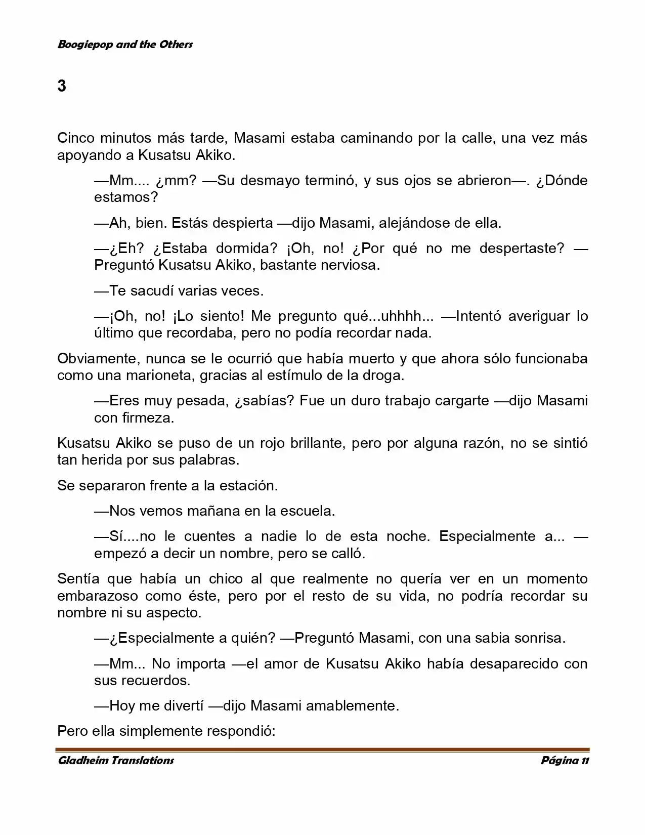Boogiepop (Novela) - Capítulo 3 - Página 11 - LectorTMOo