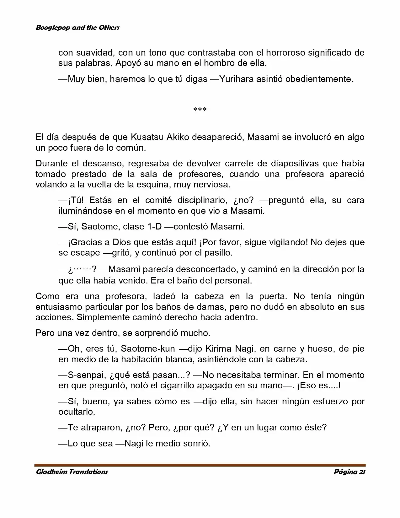 Boogiepop (Novela) - Capítulo 3 - Página 20 - LectorTMOo