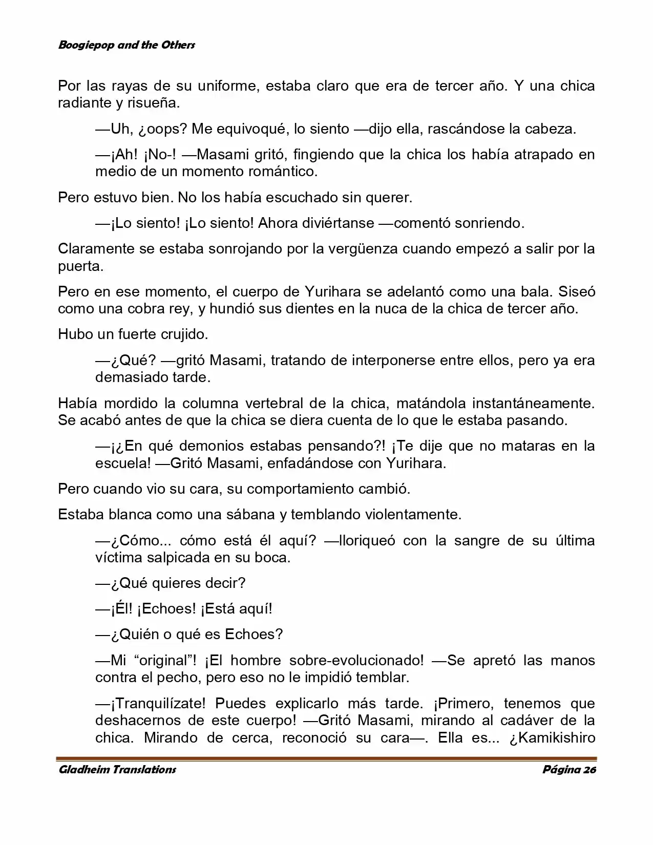 Boogiepop (Novela) - Capítulo 3 - Página 25 - LectorTMOo