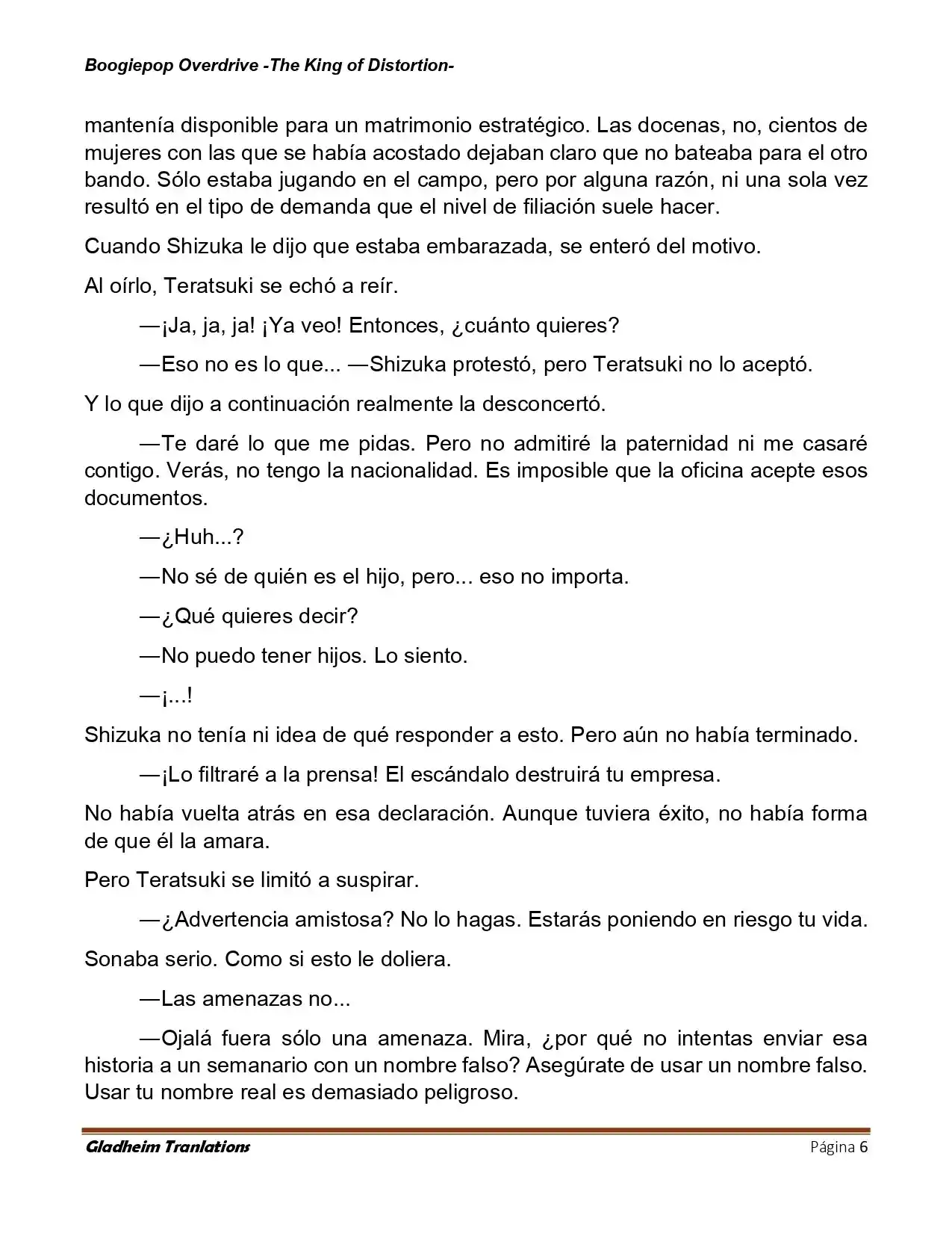 Boogiepop (Novela) - Capítulo 30 - Página 6 - LectorTMOo