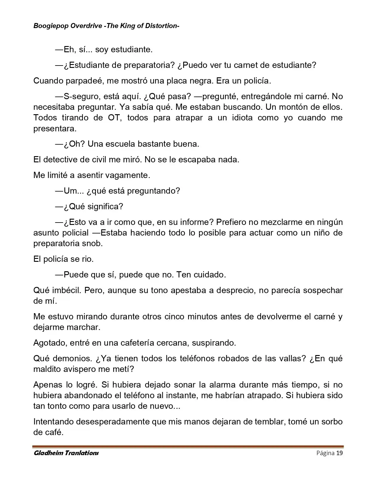 Boogiepop (Novela) - Capítulo 30 - Página 19 - LectorTMOo