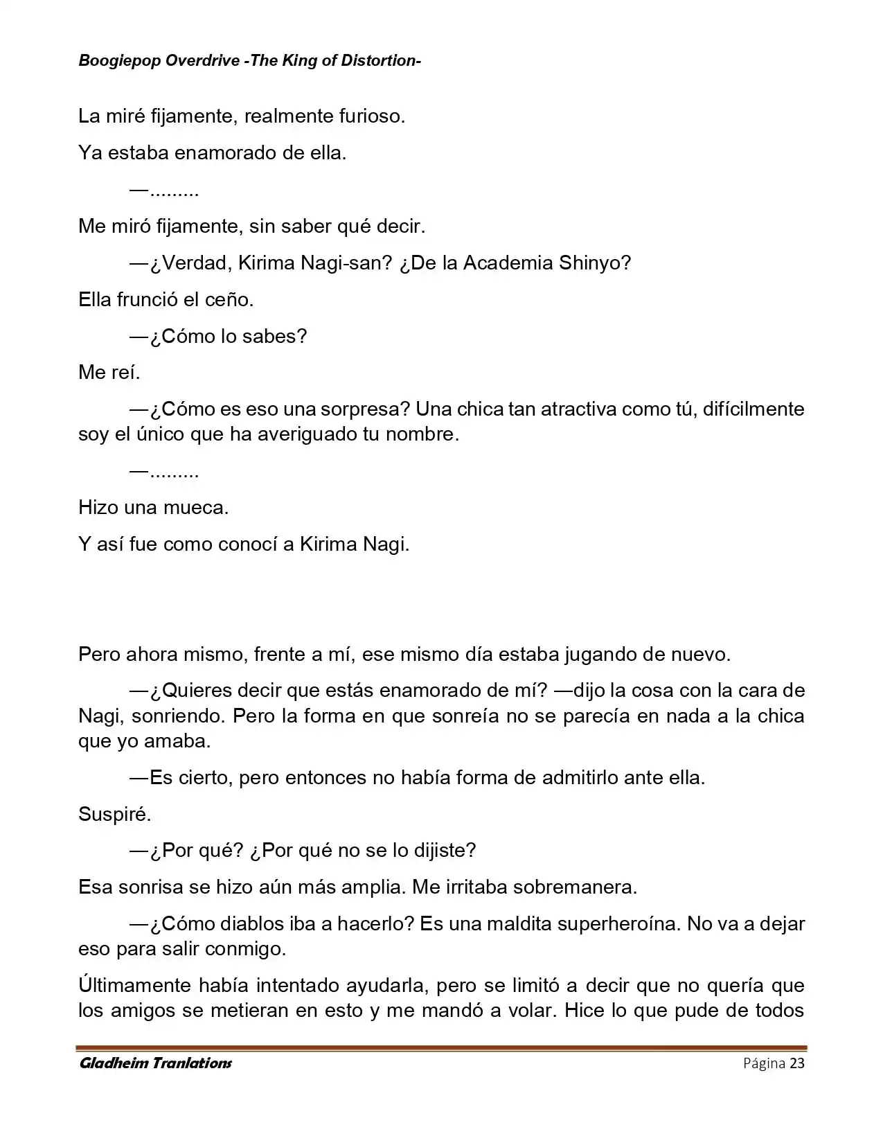 Boogiepop (Novela) - Capítulo 30 - Página 23 - LectorTMOo
