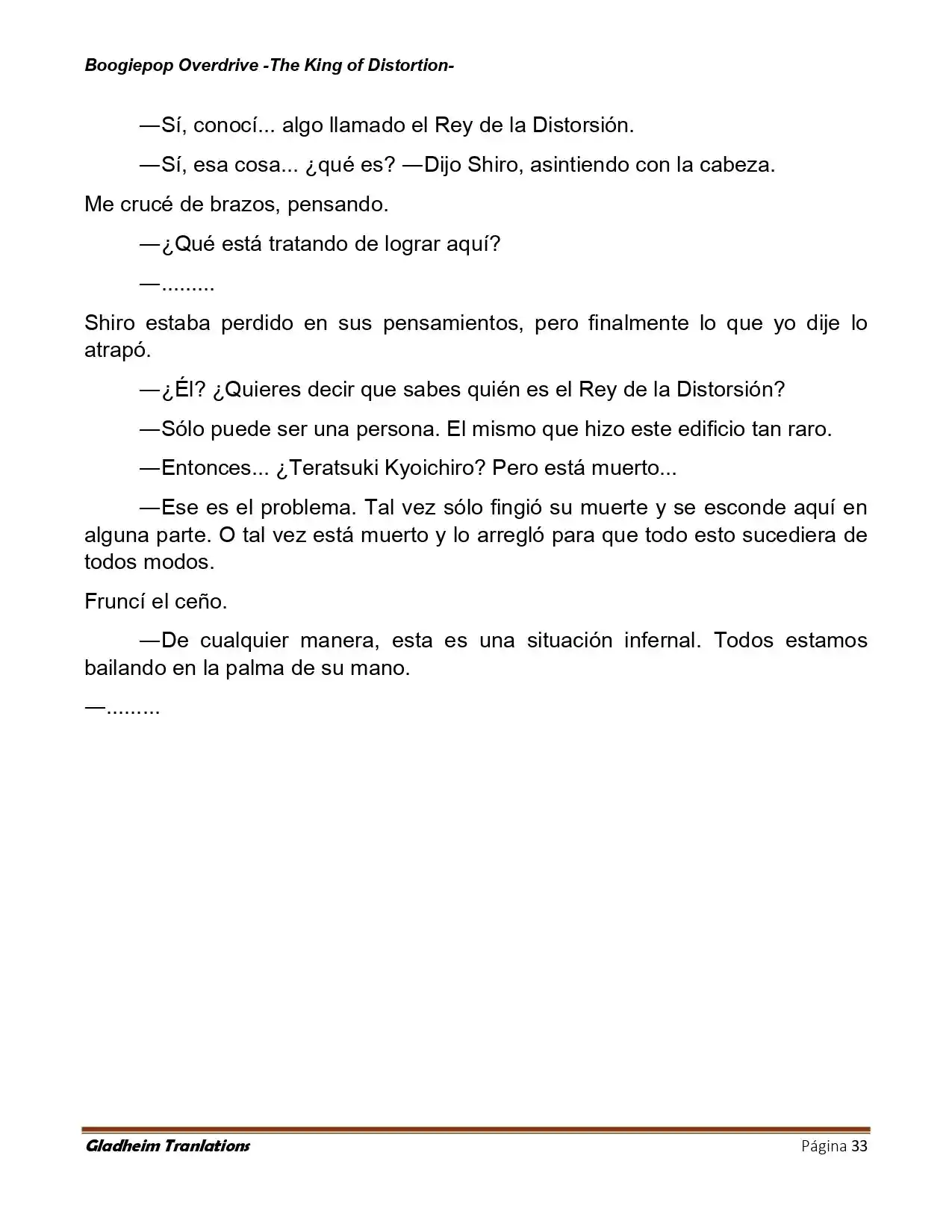 Boogiepop (Novela) - Capítulo 30 - Página 33 - LectorTMOo