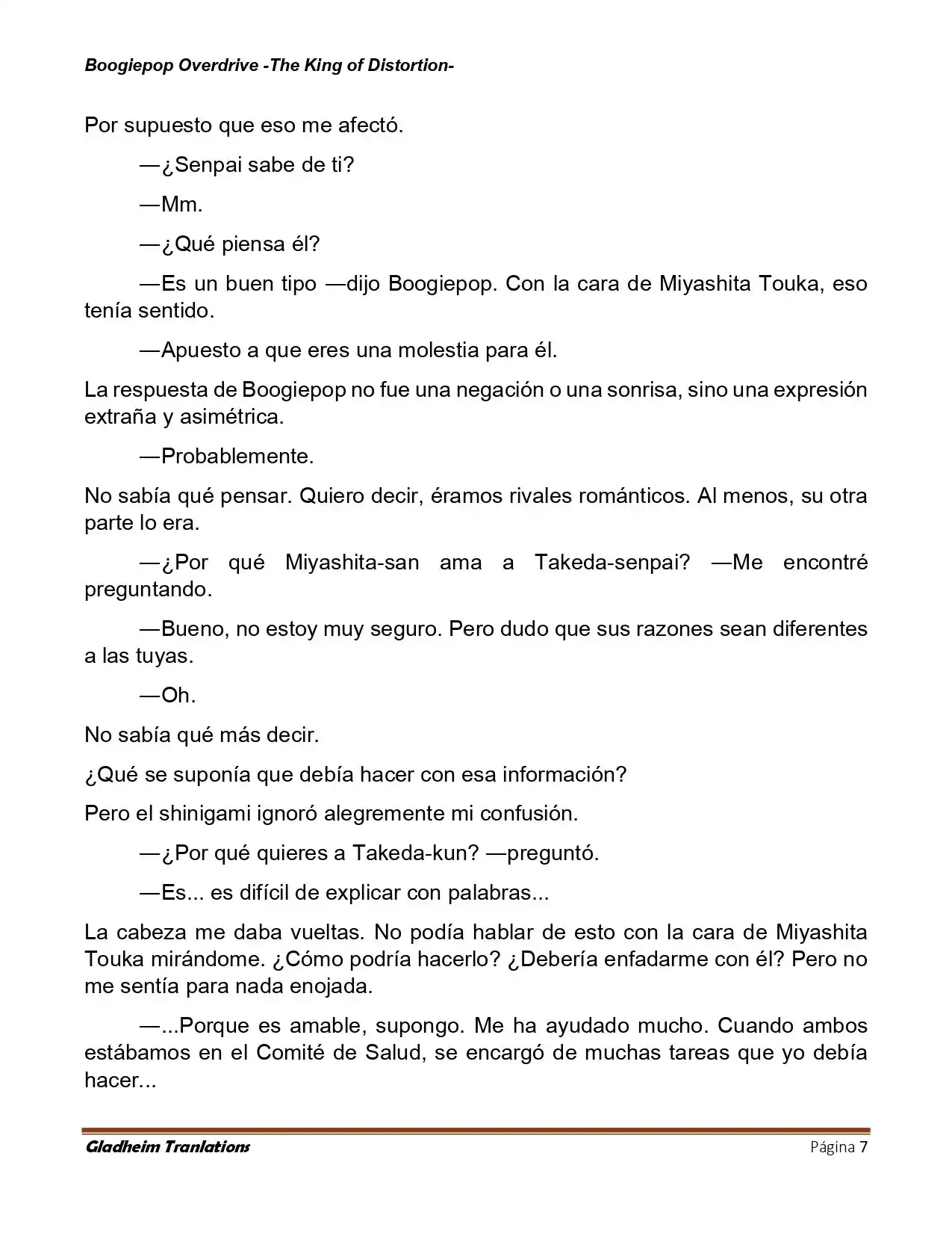 Boogiepop (Novela) - Capítulo 31 - Página 7 - LectorTMOo