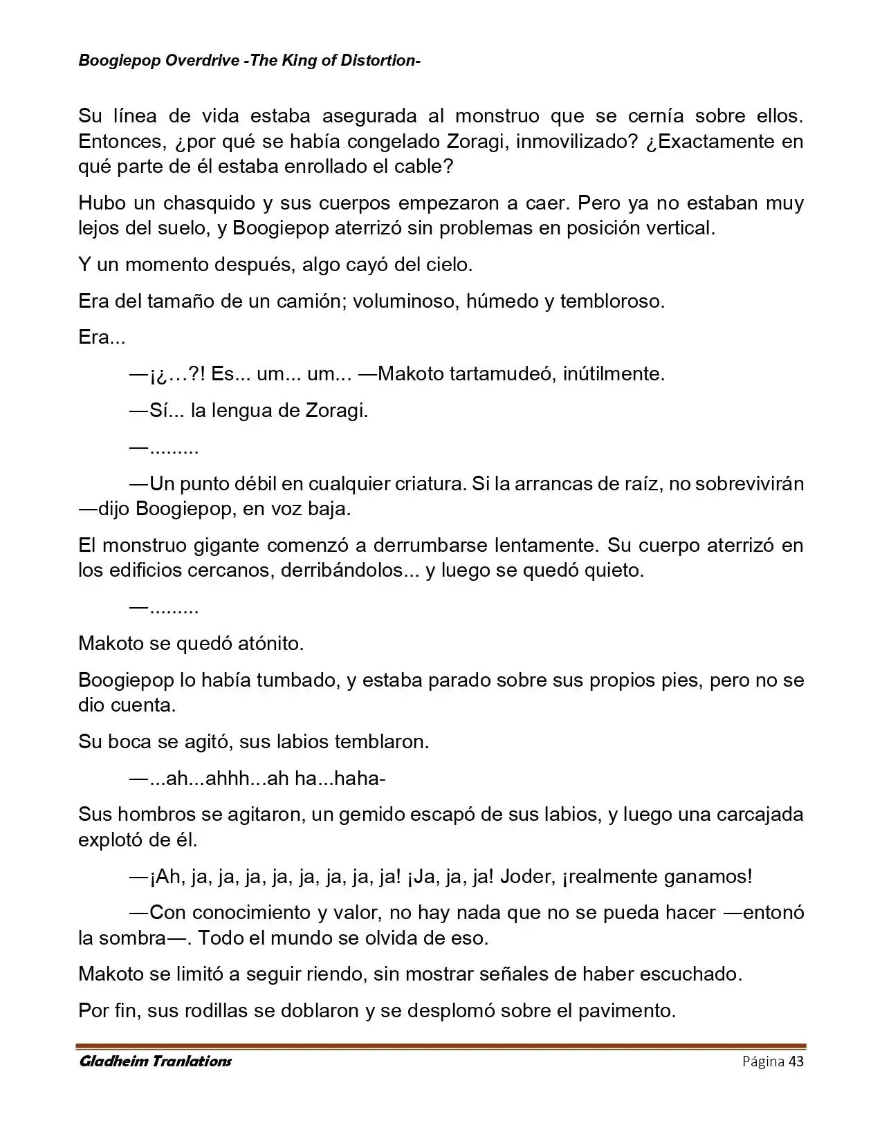 Boogiepop (Novela) - Capítulo 31 - Página 43 - LectorTMOo