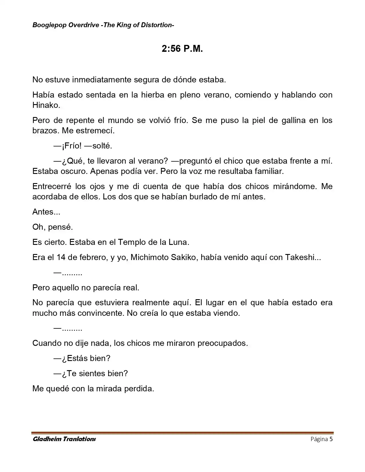 Boogiepop (Novela) - Capítulo 32 - Página 5 - LectorTMOo