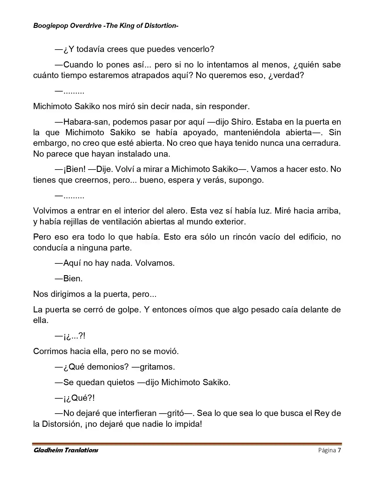 Boogiepop (Novela) - Capítulo 32 - Página 7 - LectorTMOo