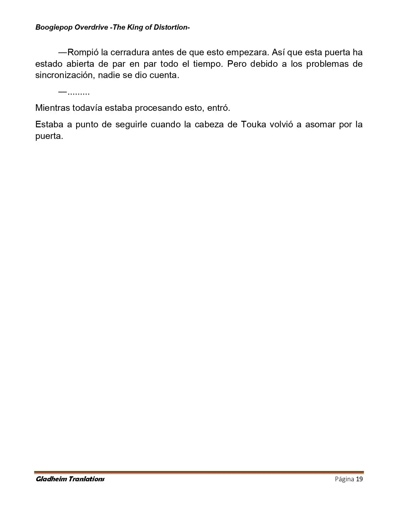 Boogiepop (Novela) - Capítulo 32 - Página 19 - LectorTMOo