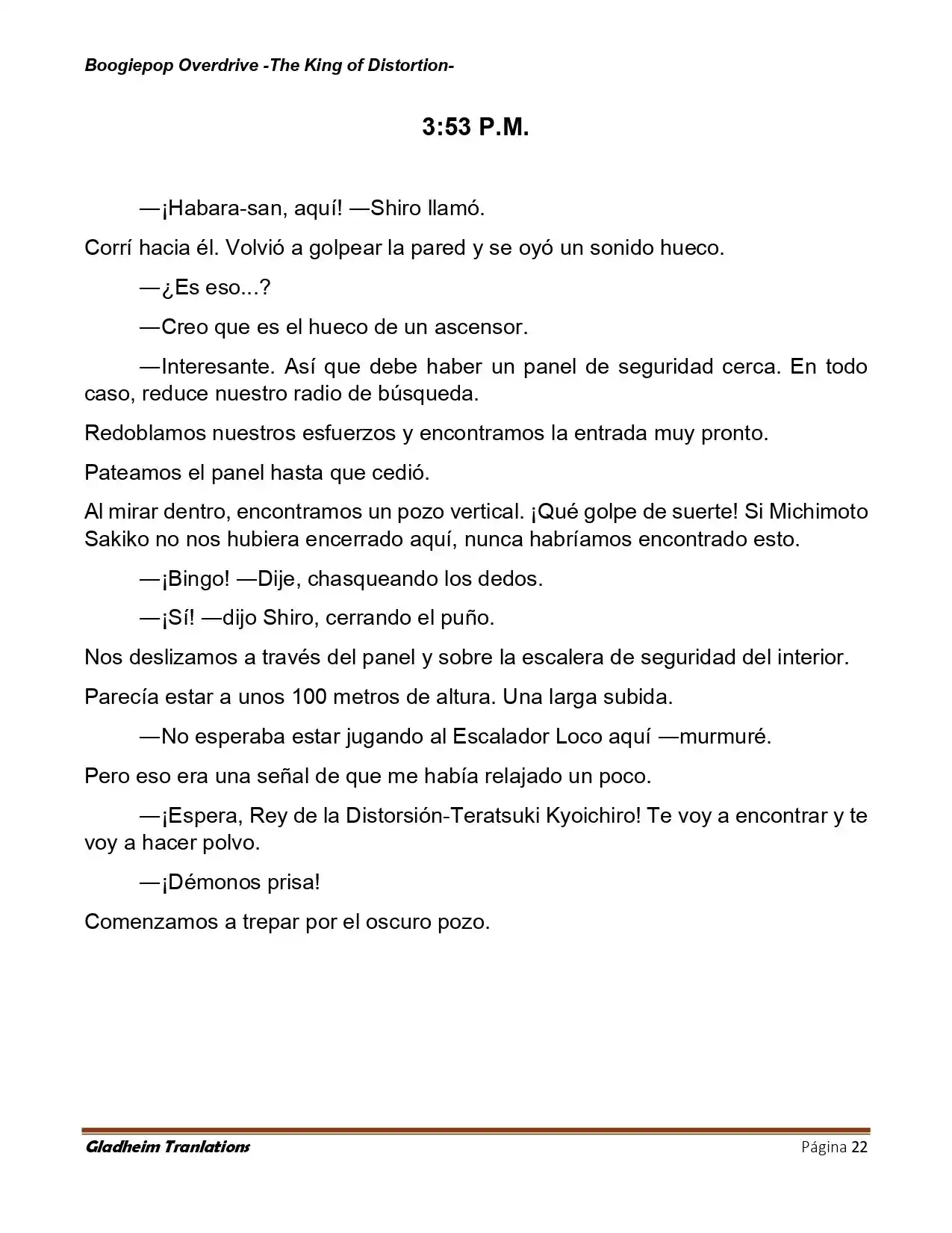 Boogiepop (Novela) - Capítulo 32 - Página 22 - LectorTMOo