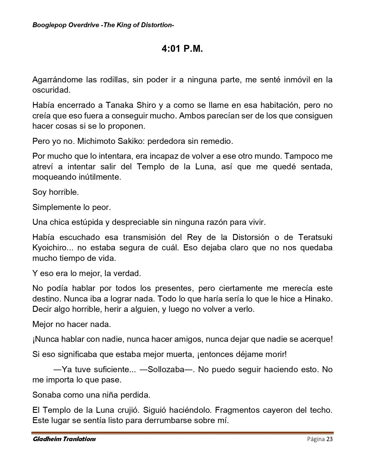 Boogiepop (Novela) - Capítulo 32 - Página 23 - LectorTMOo