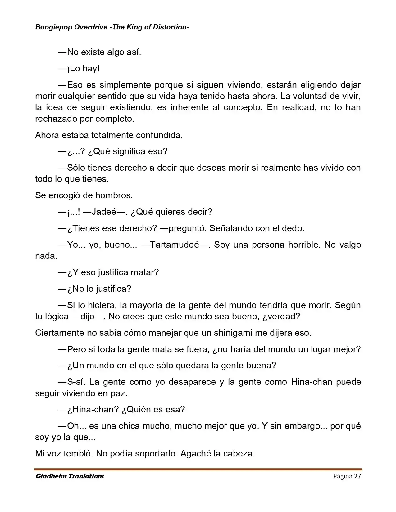 Boogiepop (Novela) - Capítulo 32 - Página 27 - LectorTMOo