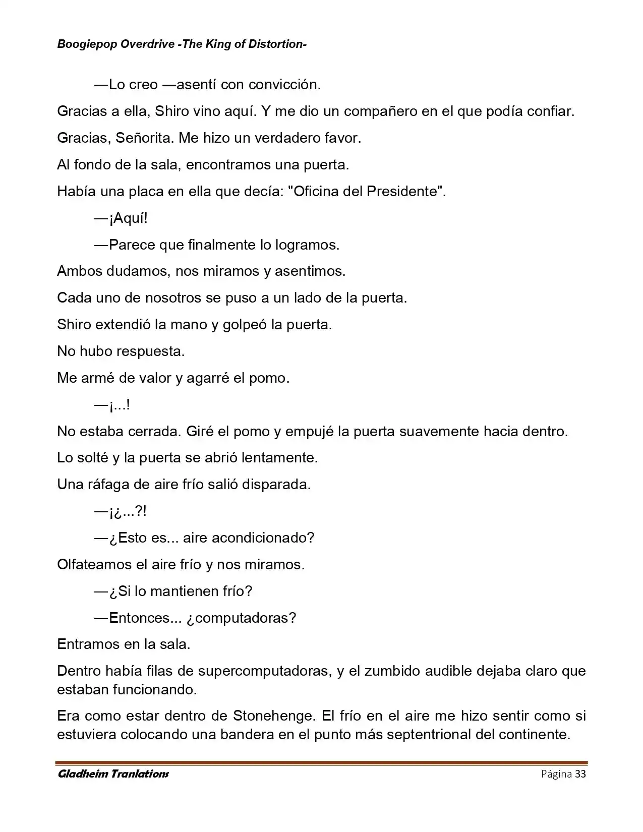 Boogiepop (Novela) - Capítulo 32 - Página 33 - LectorTMOo