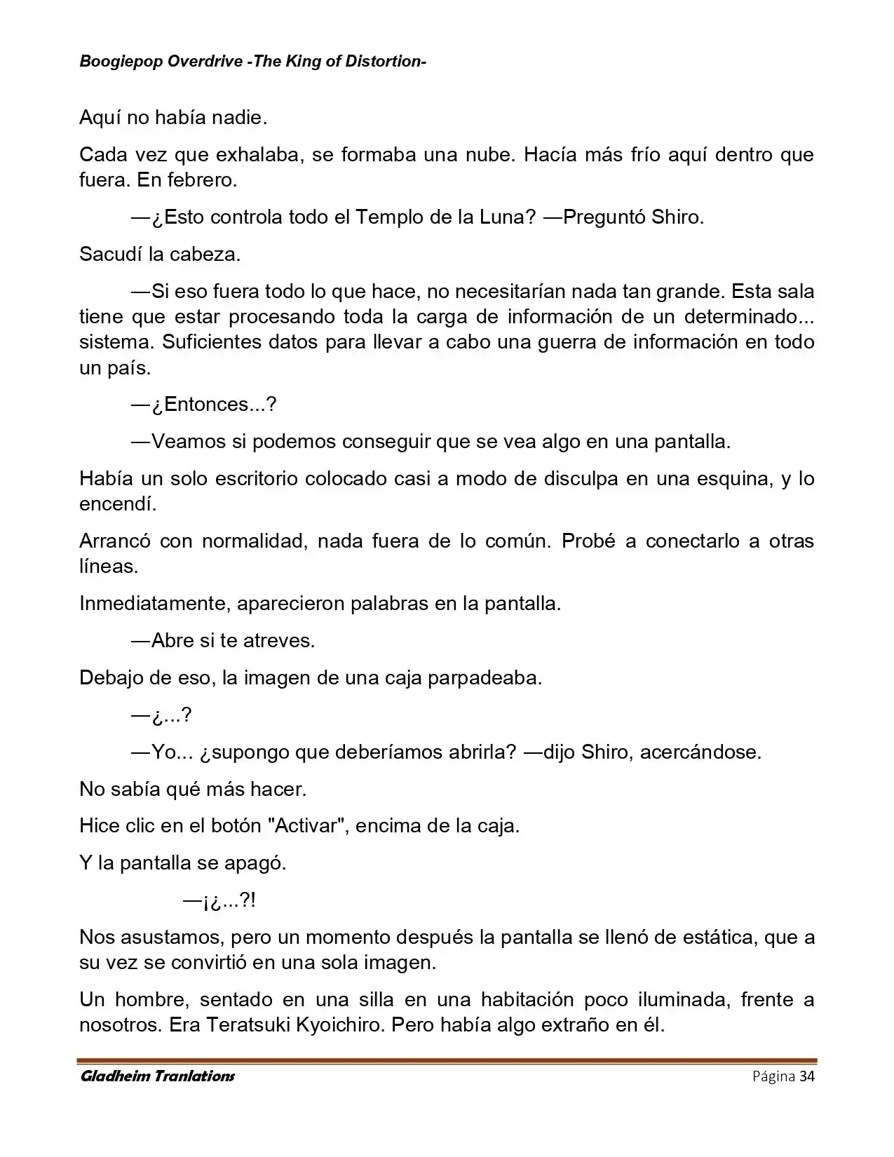 Boogiepop (Novela) - Capítulo 32 - Página 34 - LectorTMOo