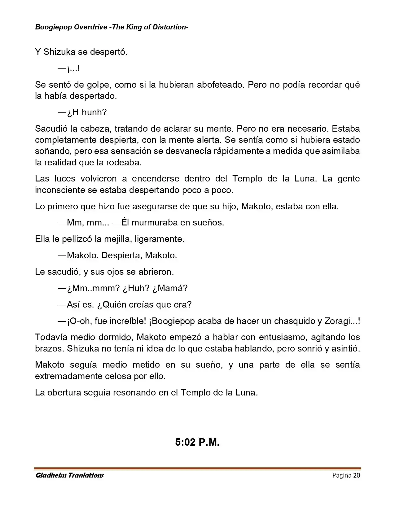 Boogiepop (Novela) - Capítulo 33 - Página 20 - LectorTMOo