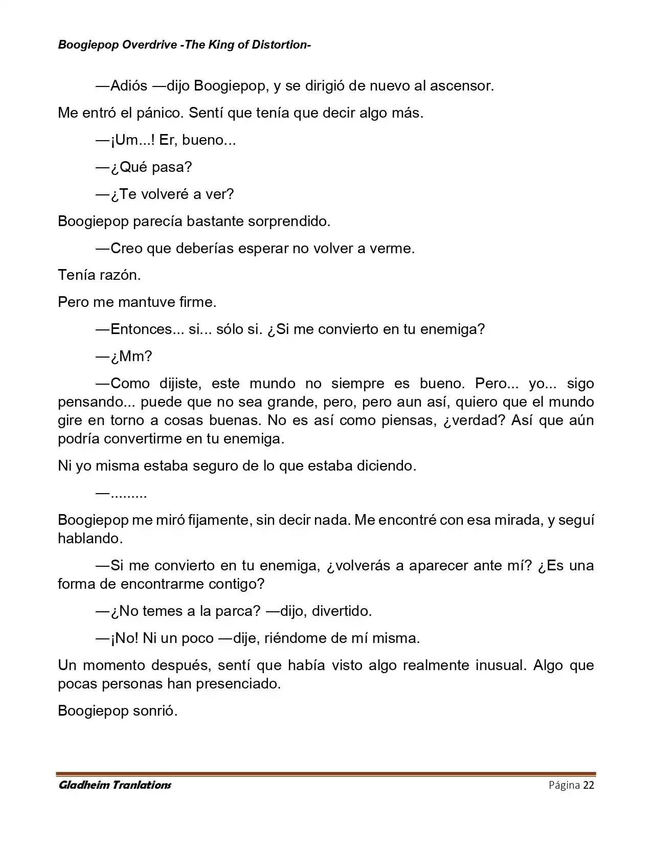 Boogiepop (Novela) - Capítulo 33 - Página 22 - LectorTMOo