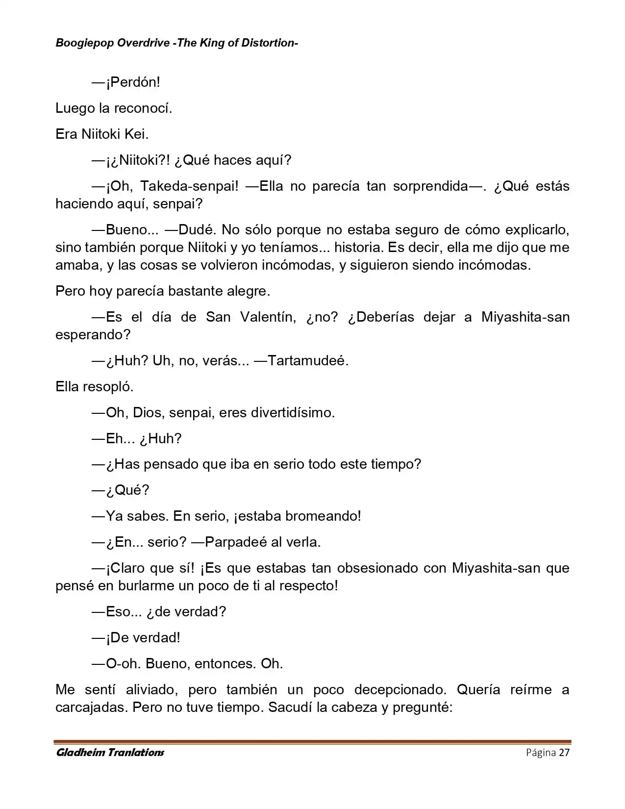 Boogiepop (Novela) - Capítulo 33 - Página 27 - LectorTMOo