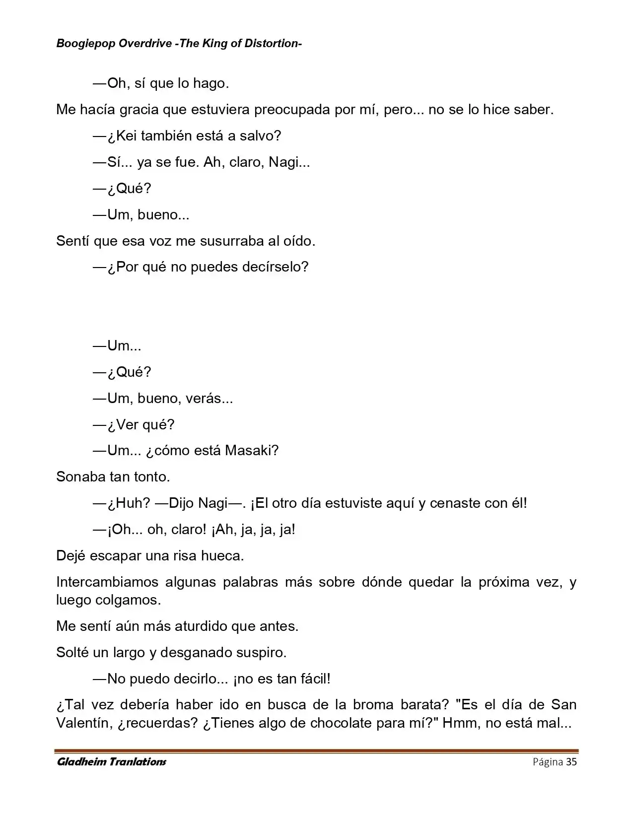 Boogiepop (Novela) - Capítulo 33 - Página 35 - LectorTMOo