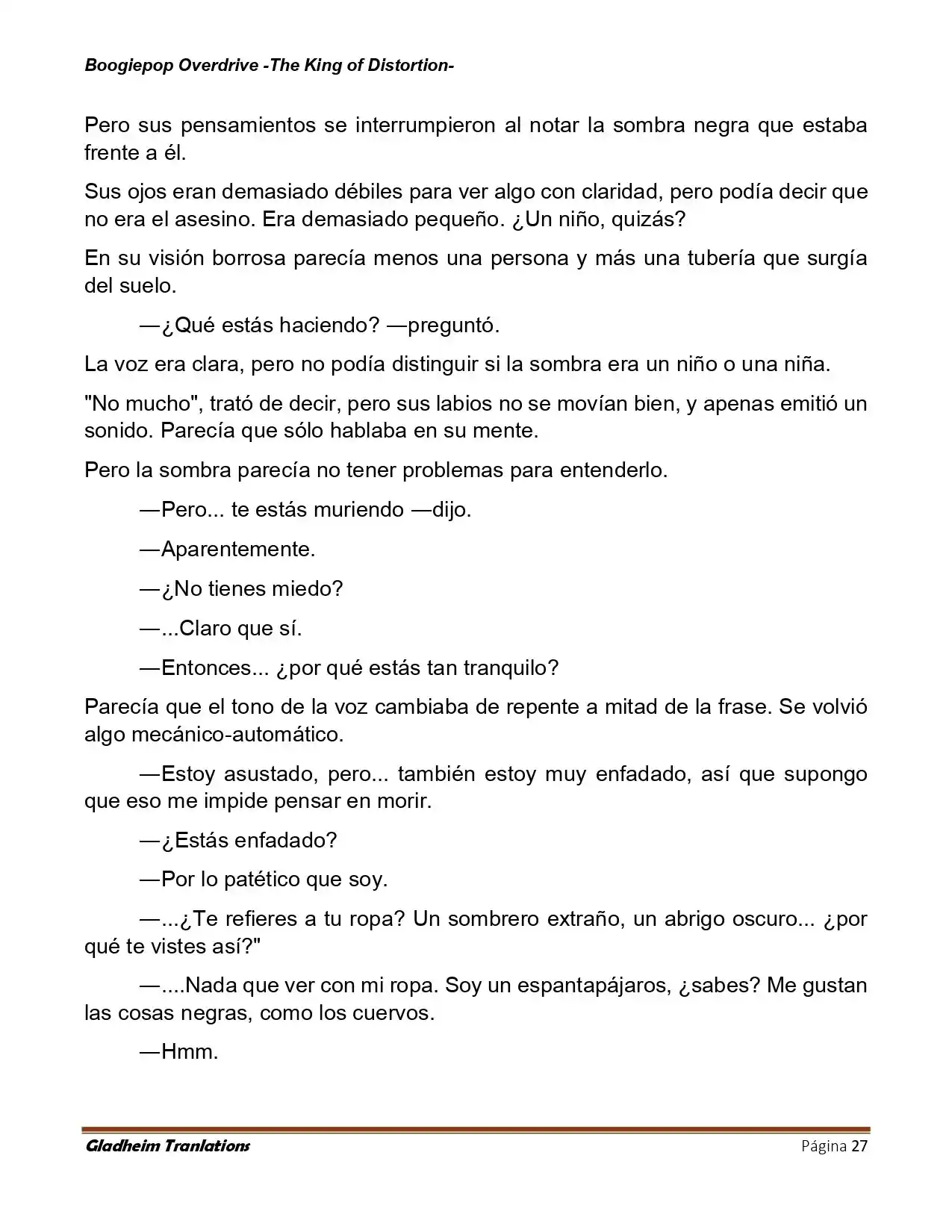 Boogiepop (Novela) - Capítulo 35 - Página 27 - LectorTMOo