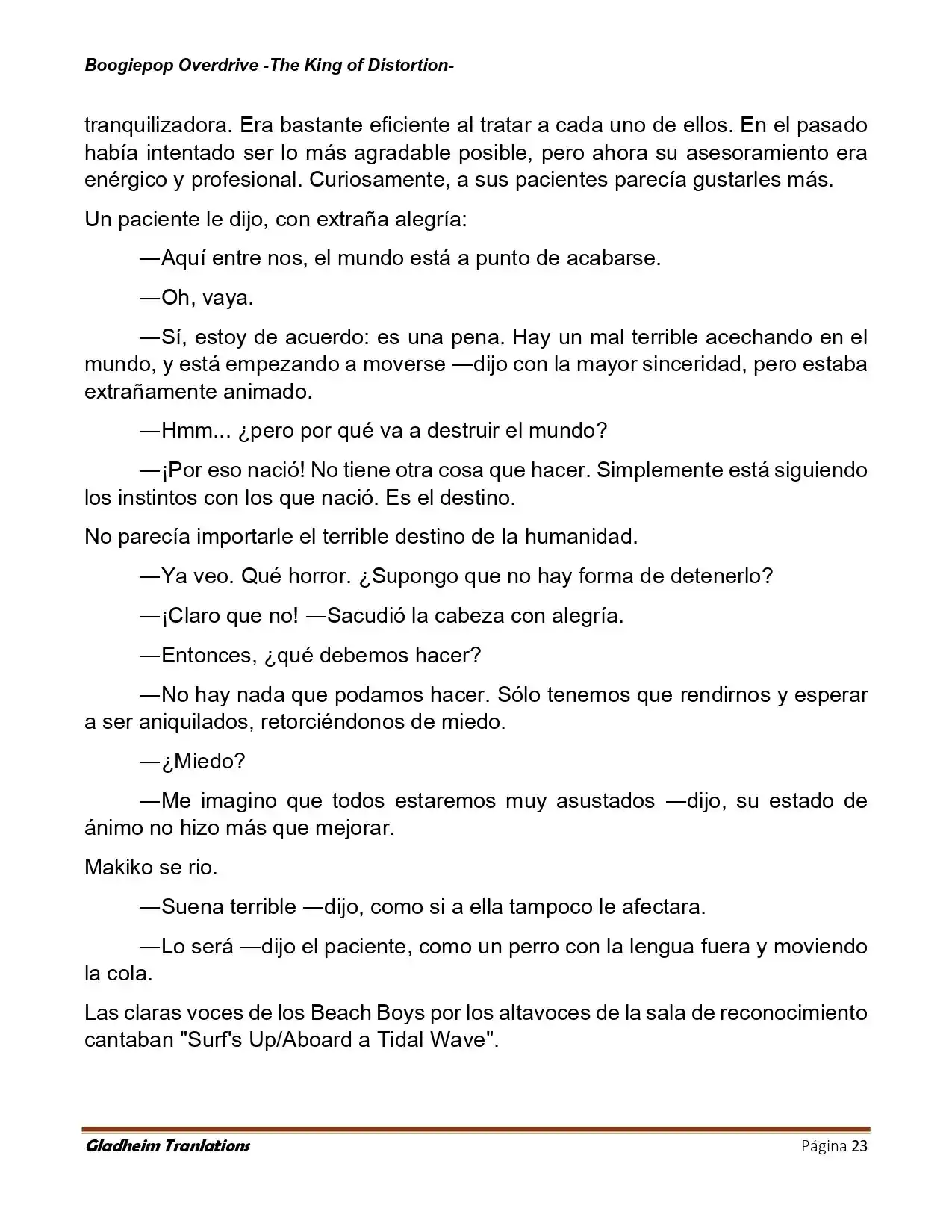 Boogiepop (Novela) - Capítulo 37 - Página 23 - LectorTMOo