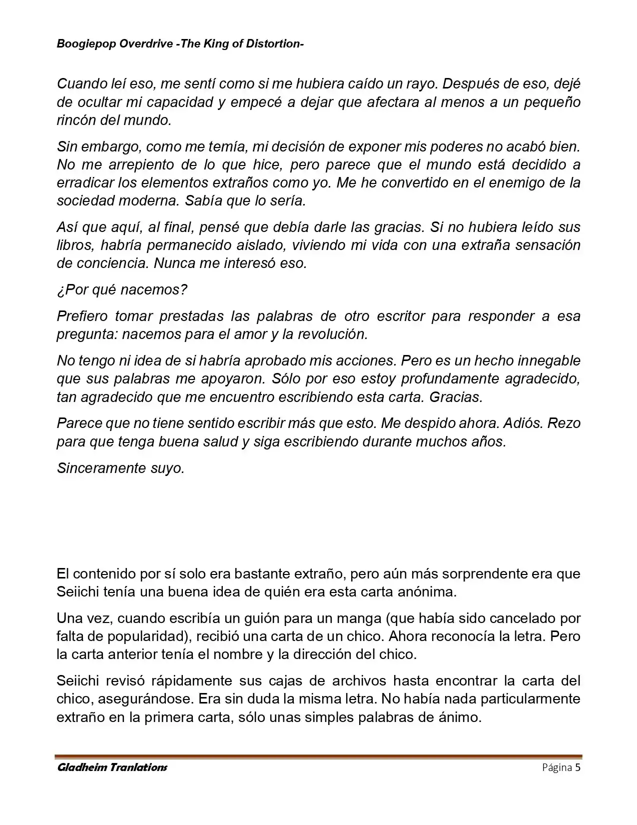 Boogiepop (Novela) - Capítulo 38 - Página 5 - LectorTMOo