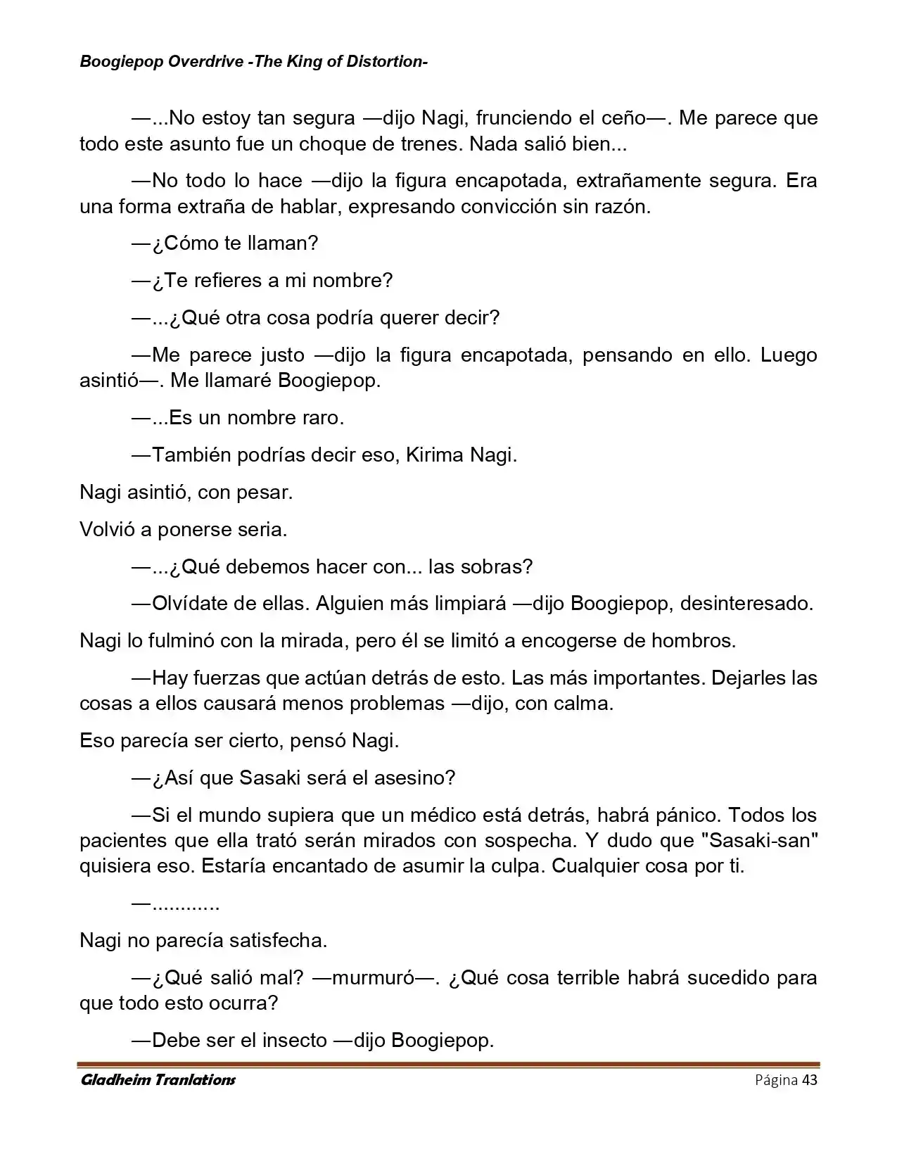 Boogiepop (Novela) - Capítulo 39 - Página 43 - LectorTMOo