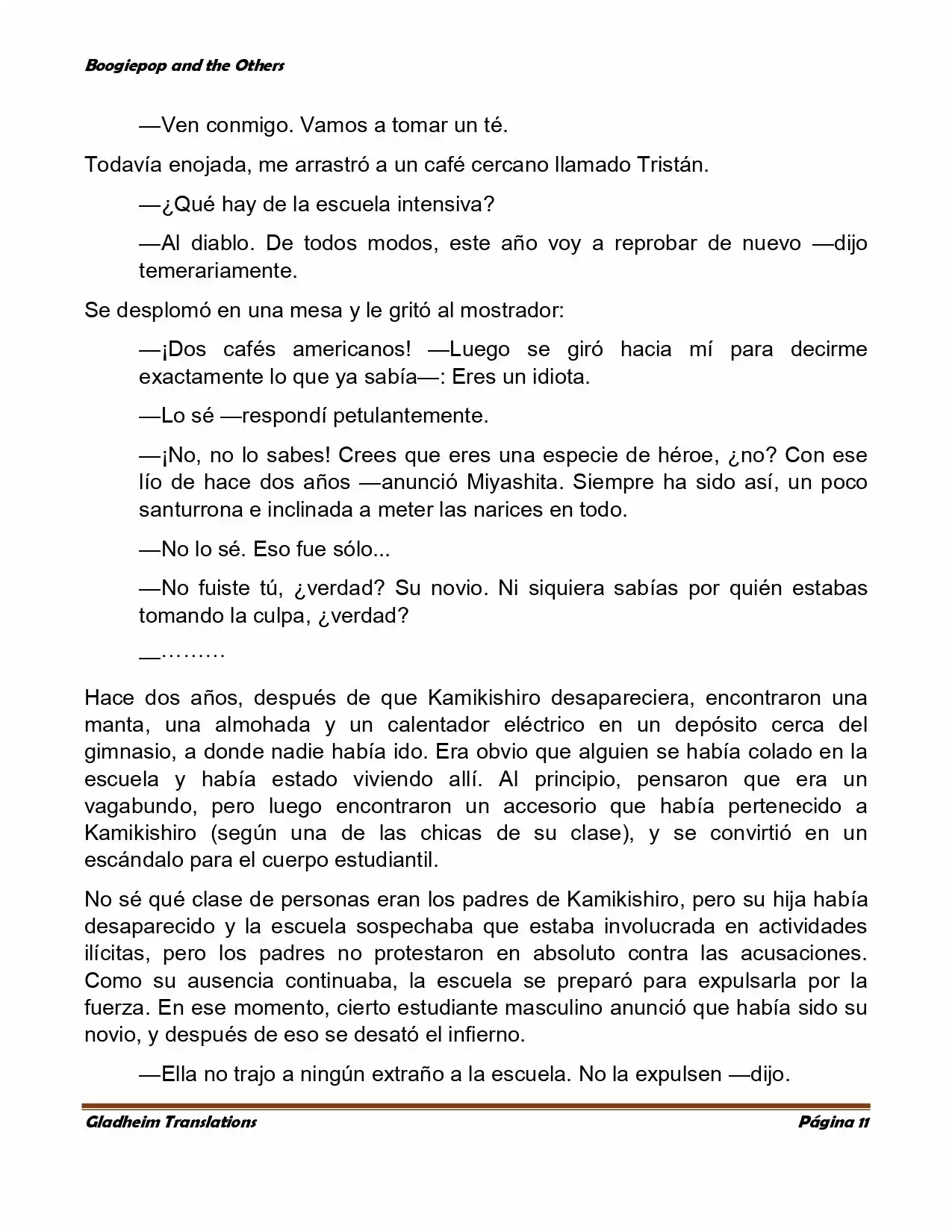 Boogiepop (Novela) - Capítulo 4 - Página 11 - LectorTMOo