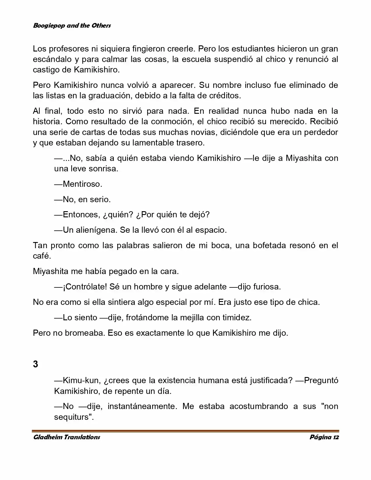 Boogiepop (Novela) - Capítulo 4 - Página 12 - LectorTMOo